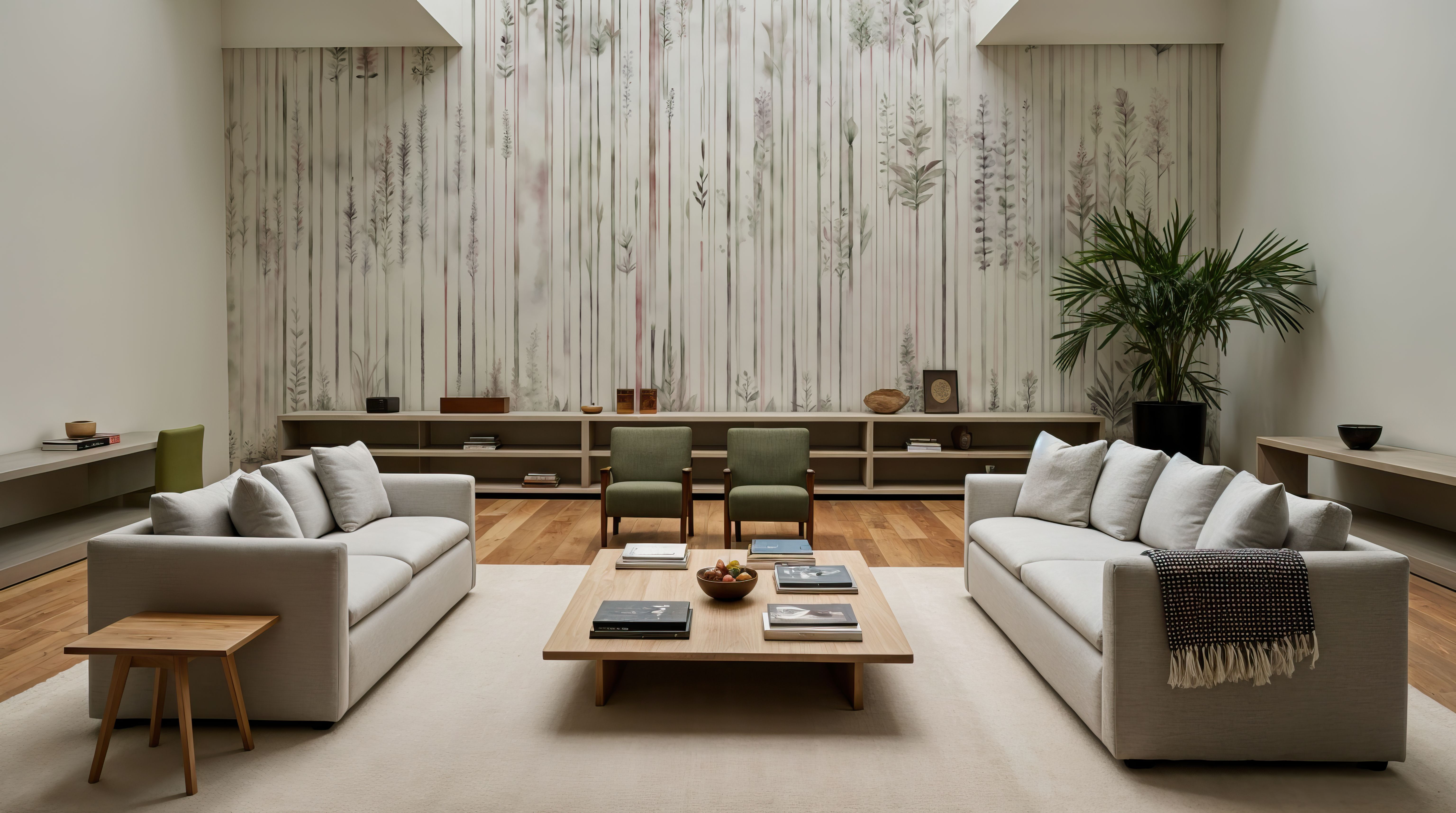 Charming Garden Winter, Wallpaper