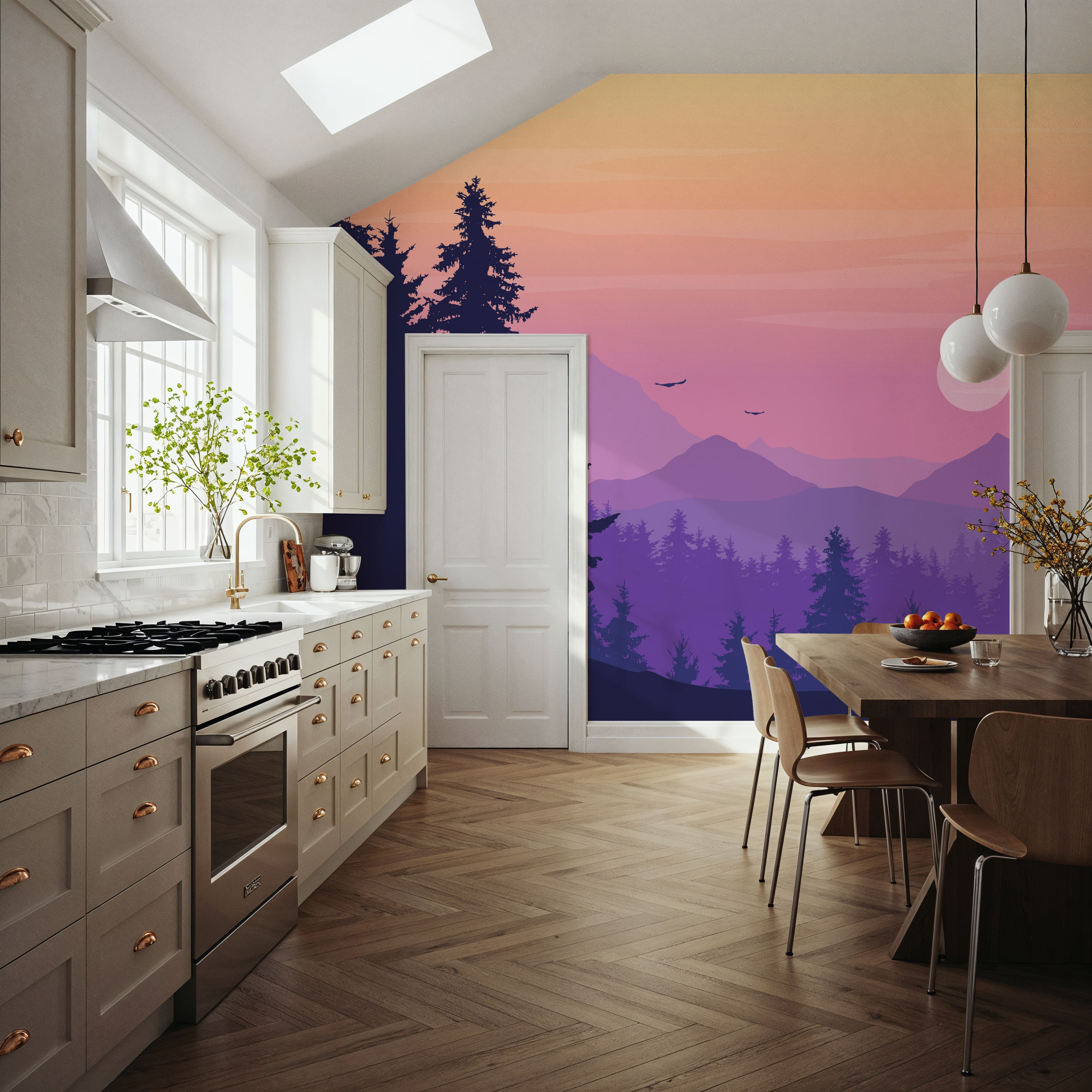 Purple Sky at Night