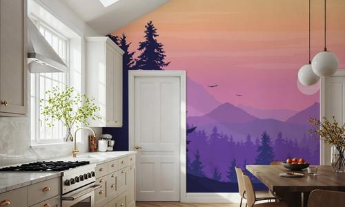Purple Sky at Night