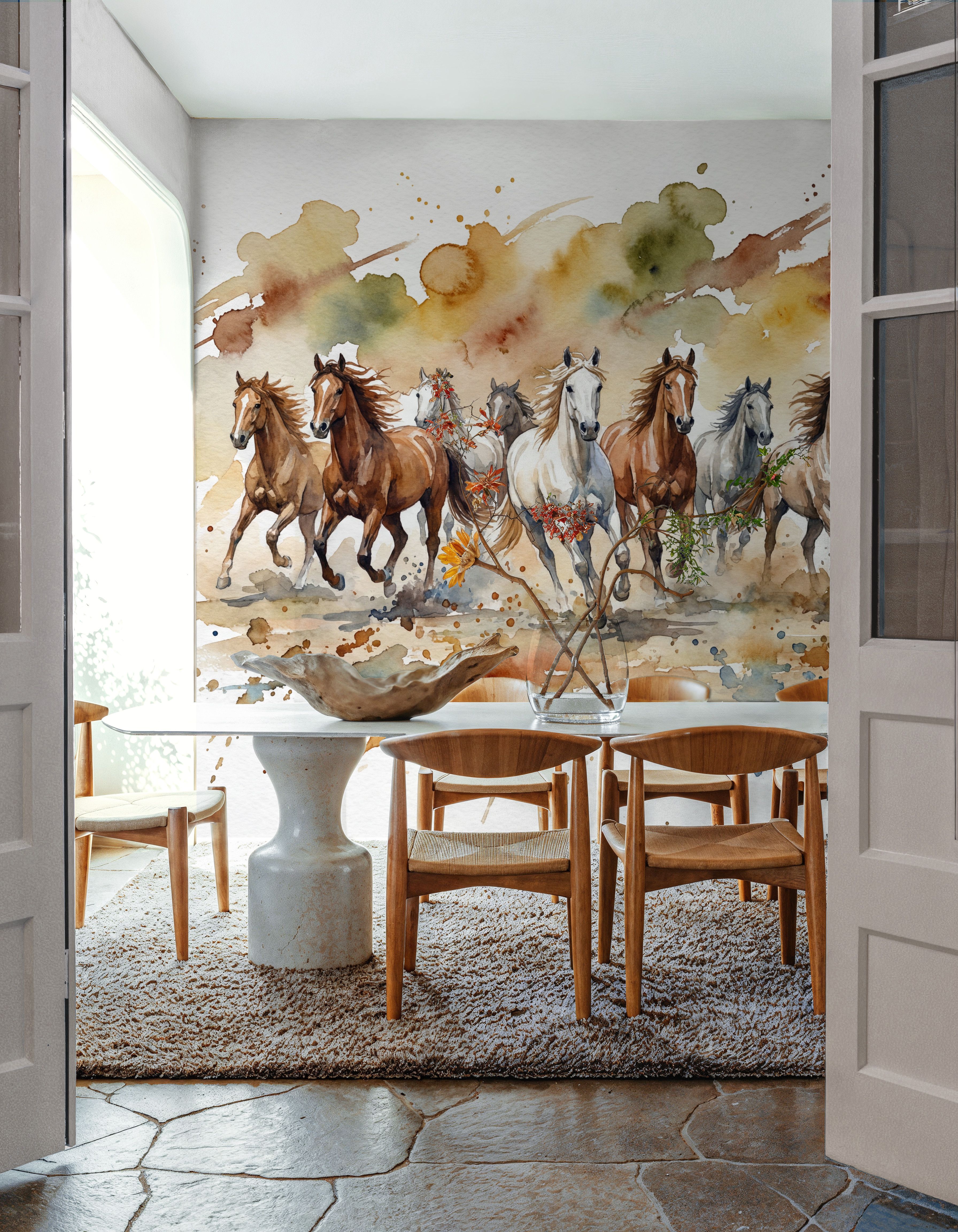 Wild Horses - Watercolor Spirit Animals Series