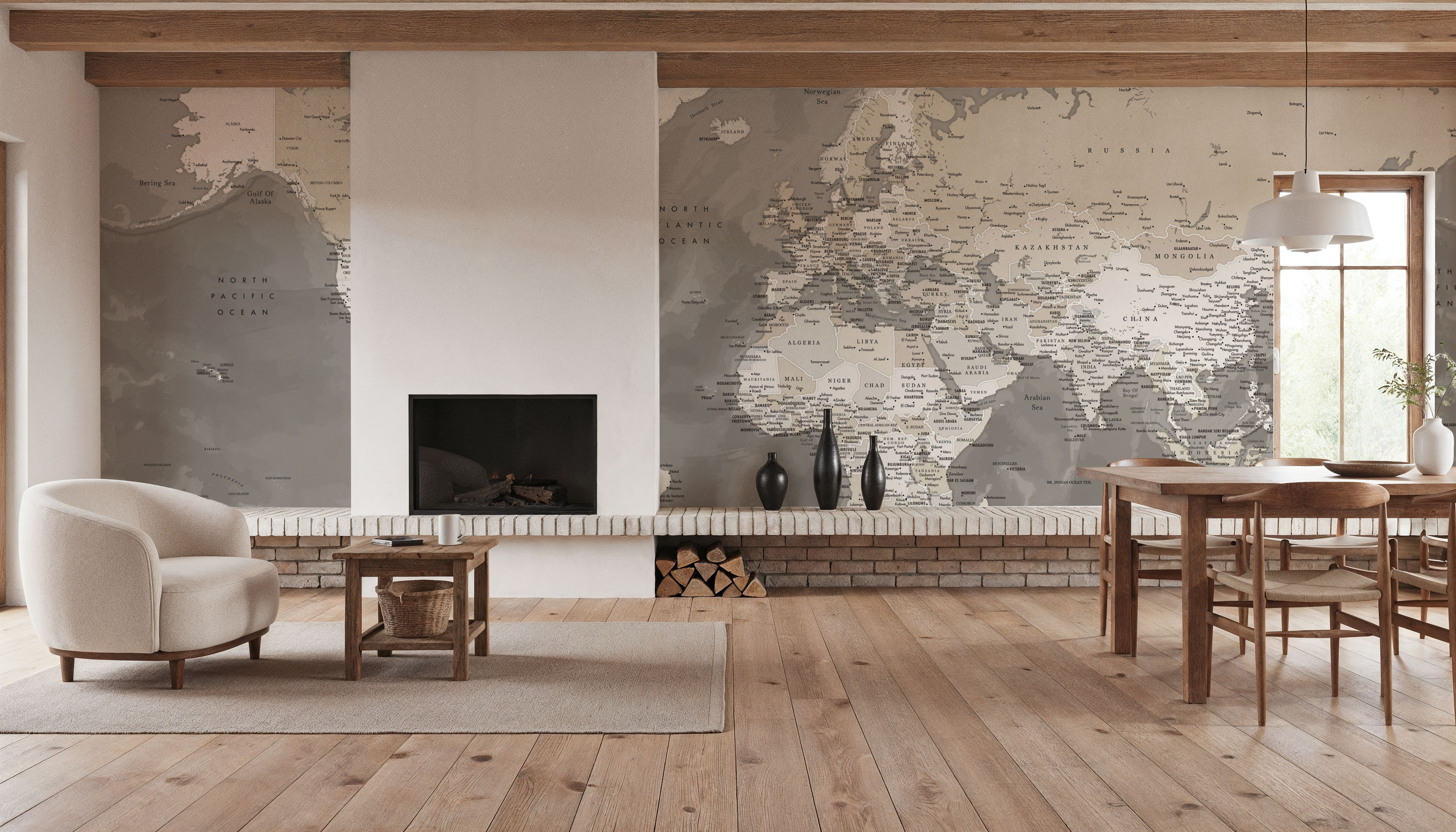 World Map Cities - Davey