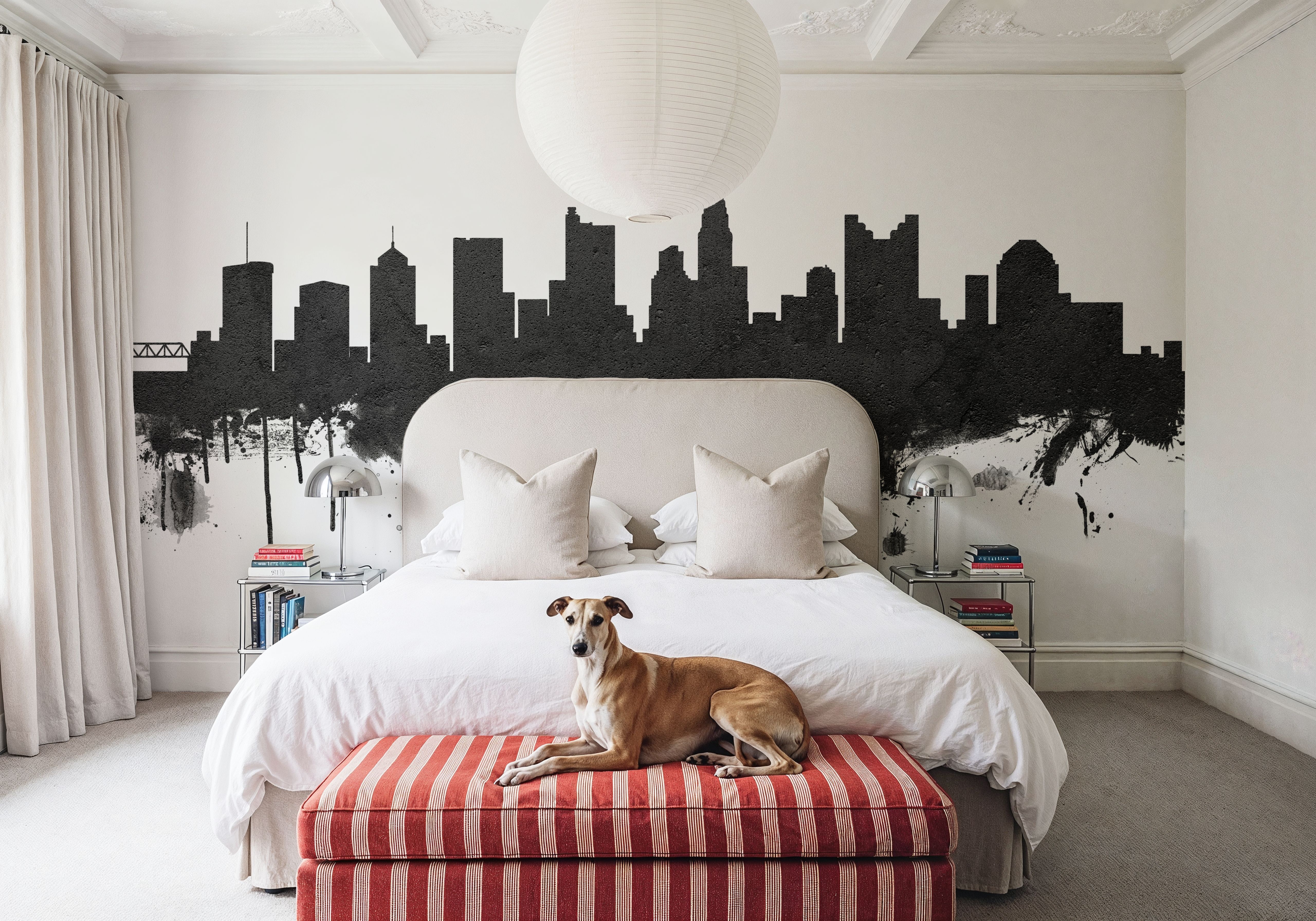 Columbus Ohio Skyline Black & White