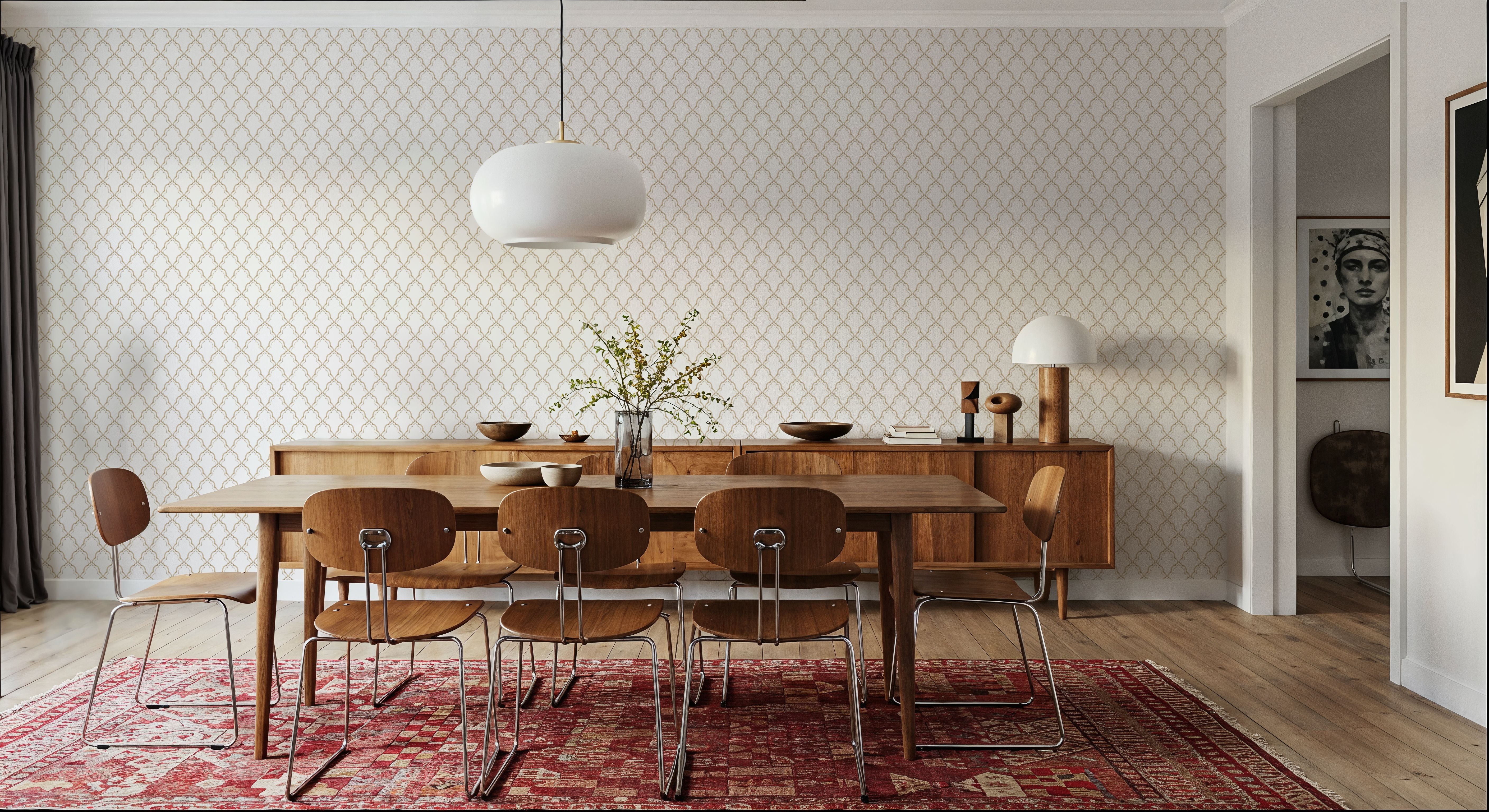 Medallion Trellis, Beige