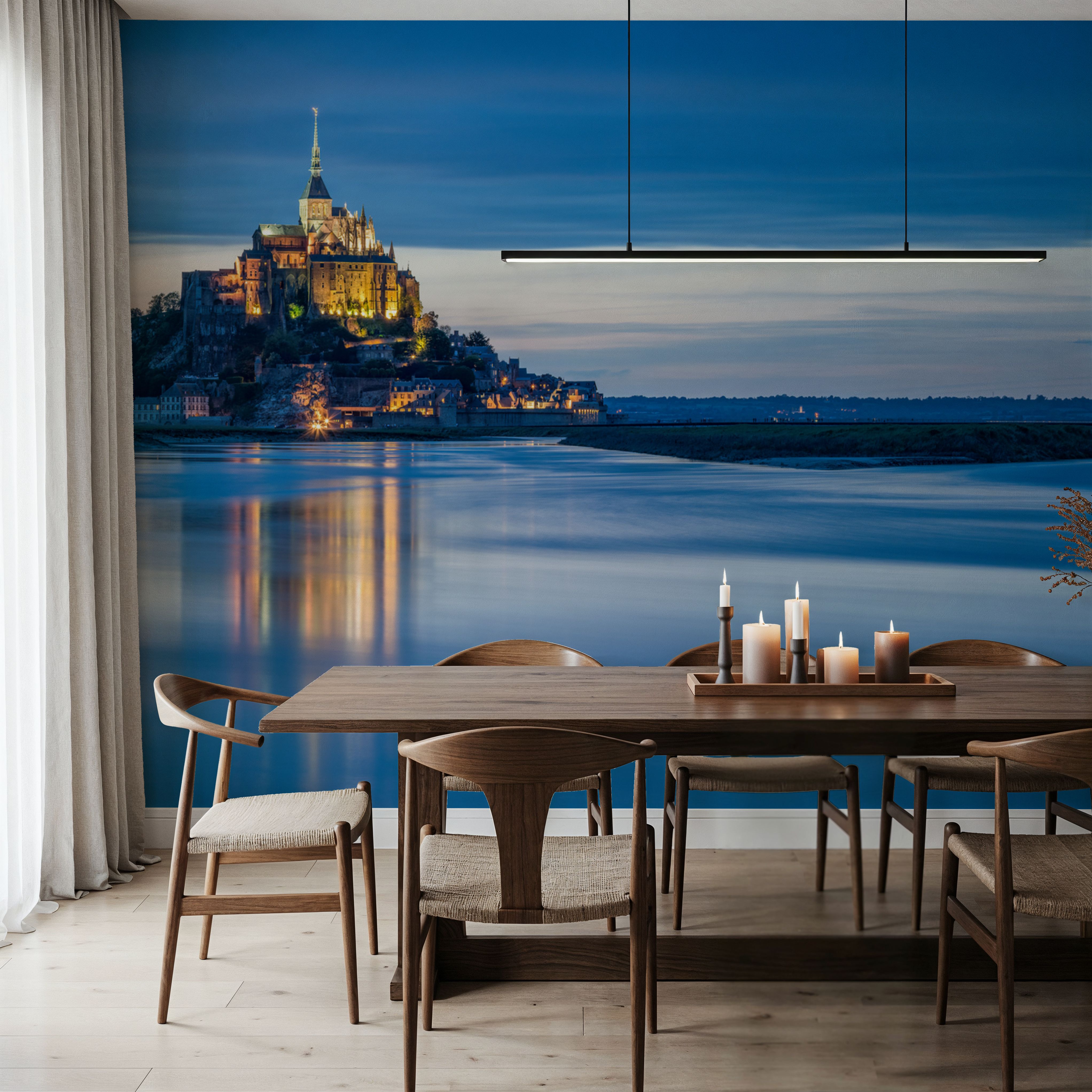 Mont-Saint-Michel at Dusk