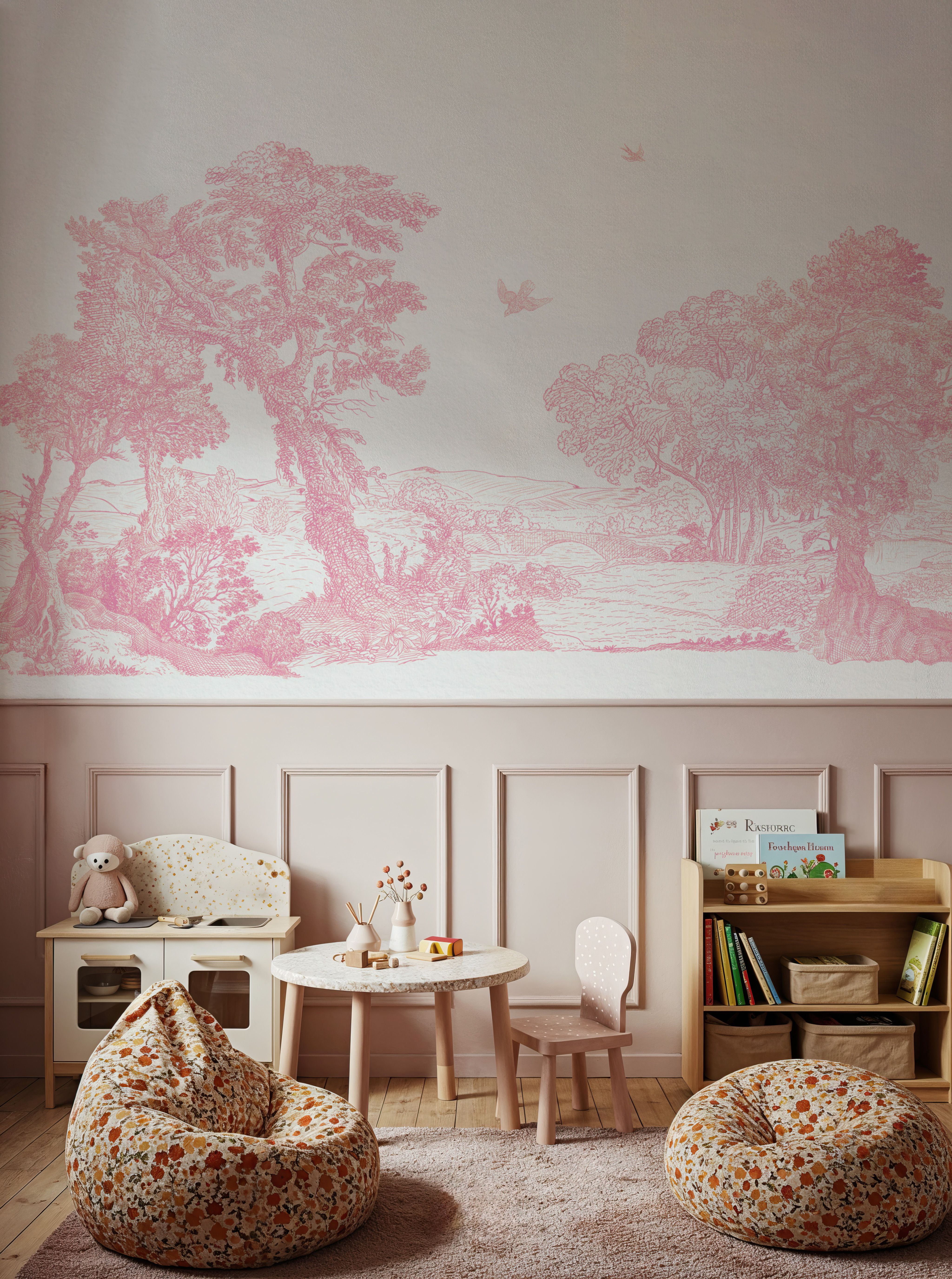French Landscape, Pink Blush