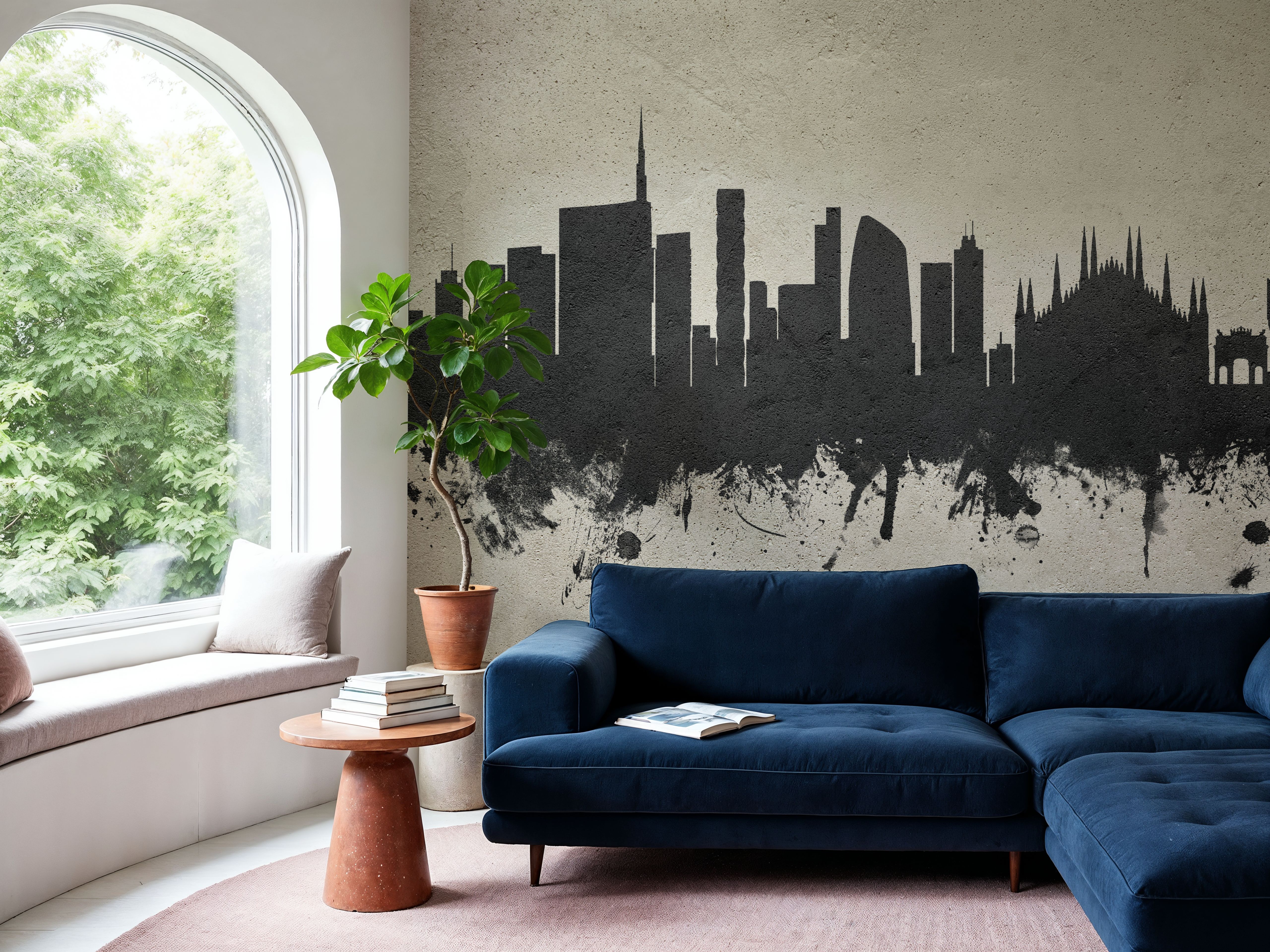 Milan Italy Skyline Concrete