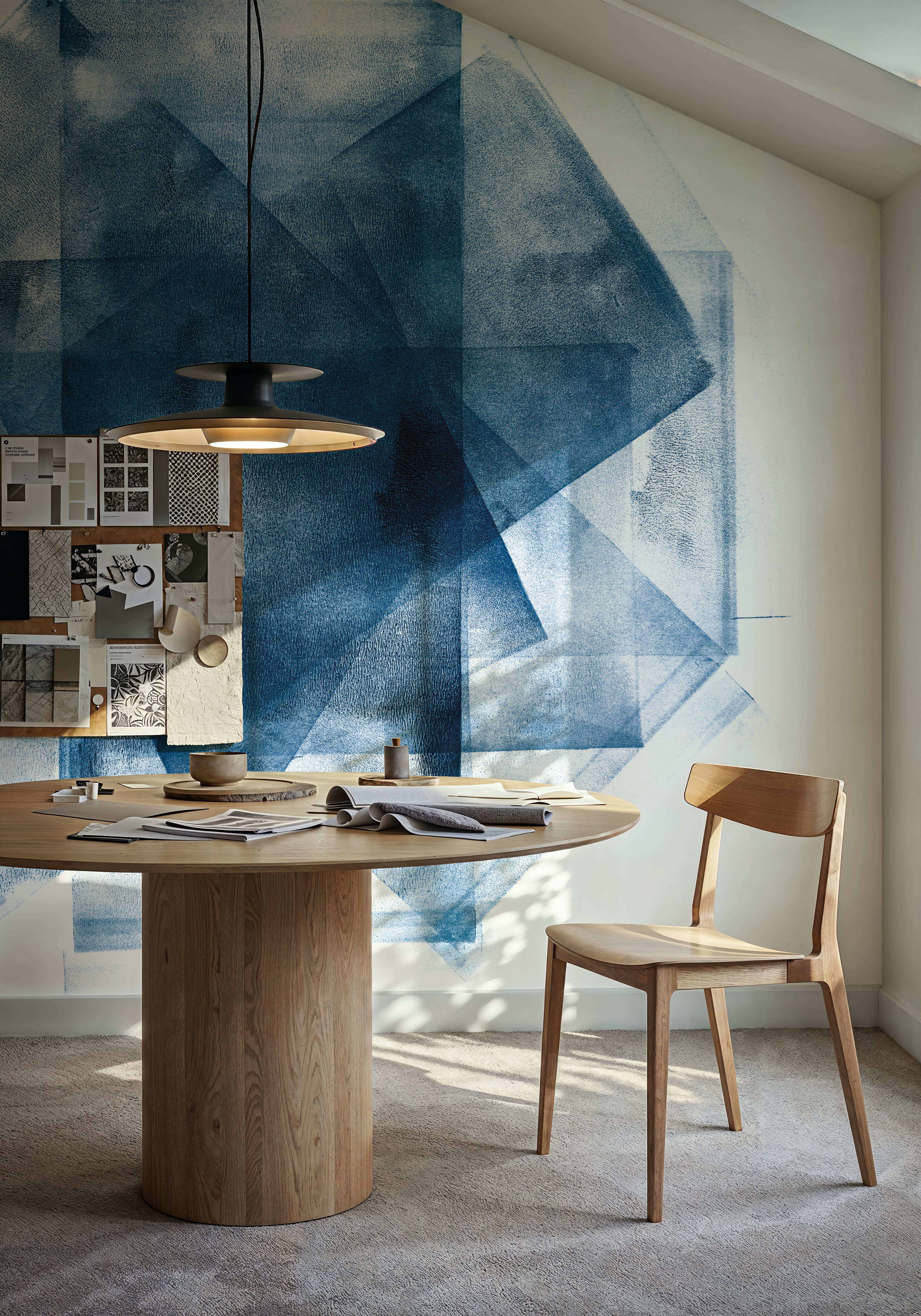 Blue Geometric Abstract Star