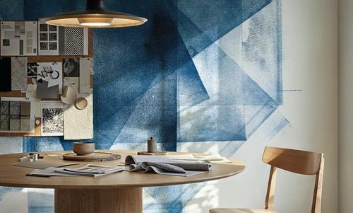 Blue Geometric Abstract Star
