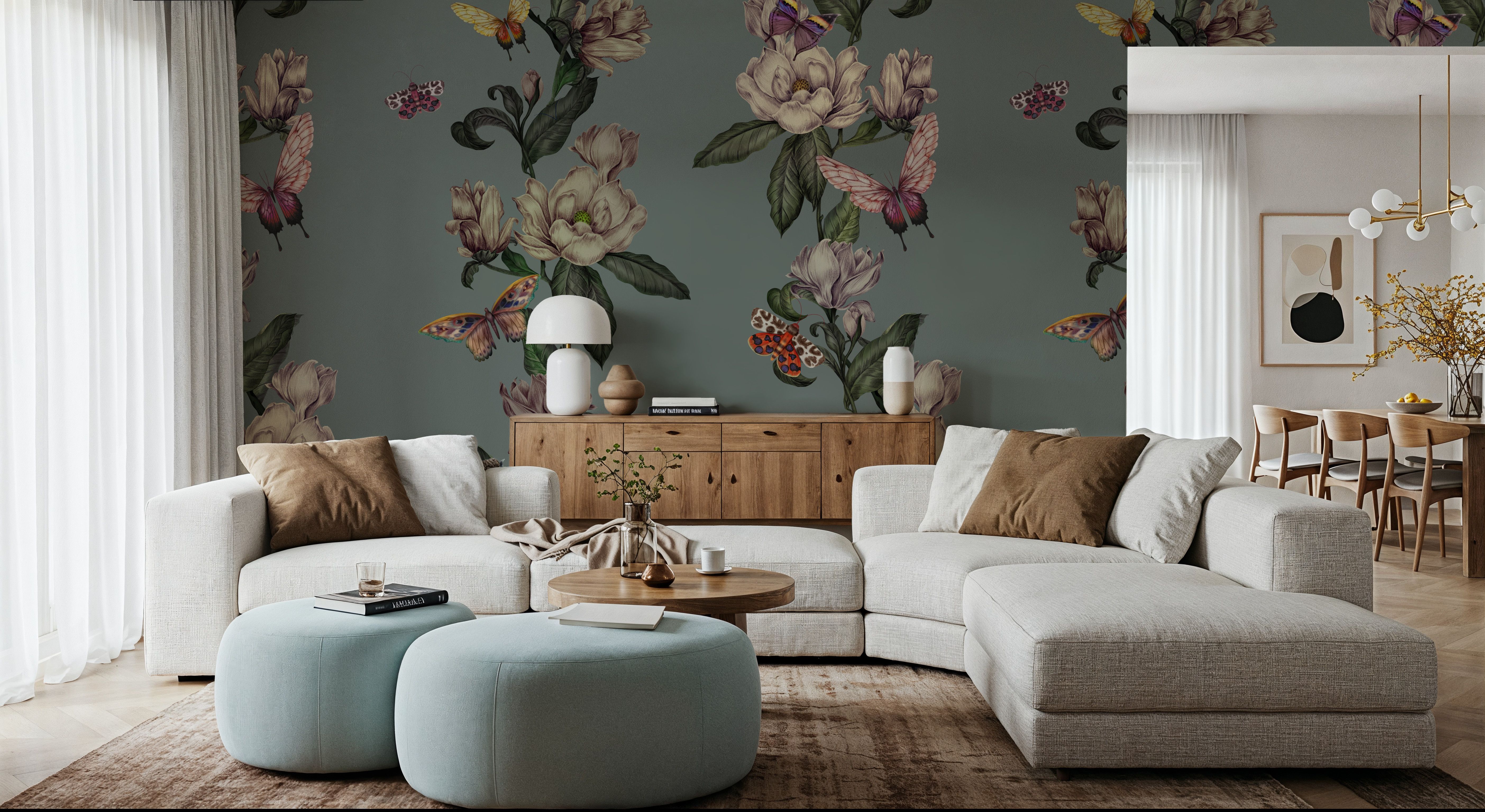 Magnolia Nectar, Dusty Green Blue