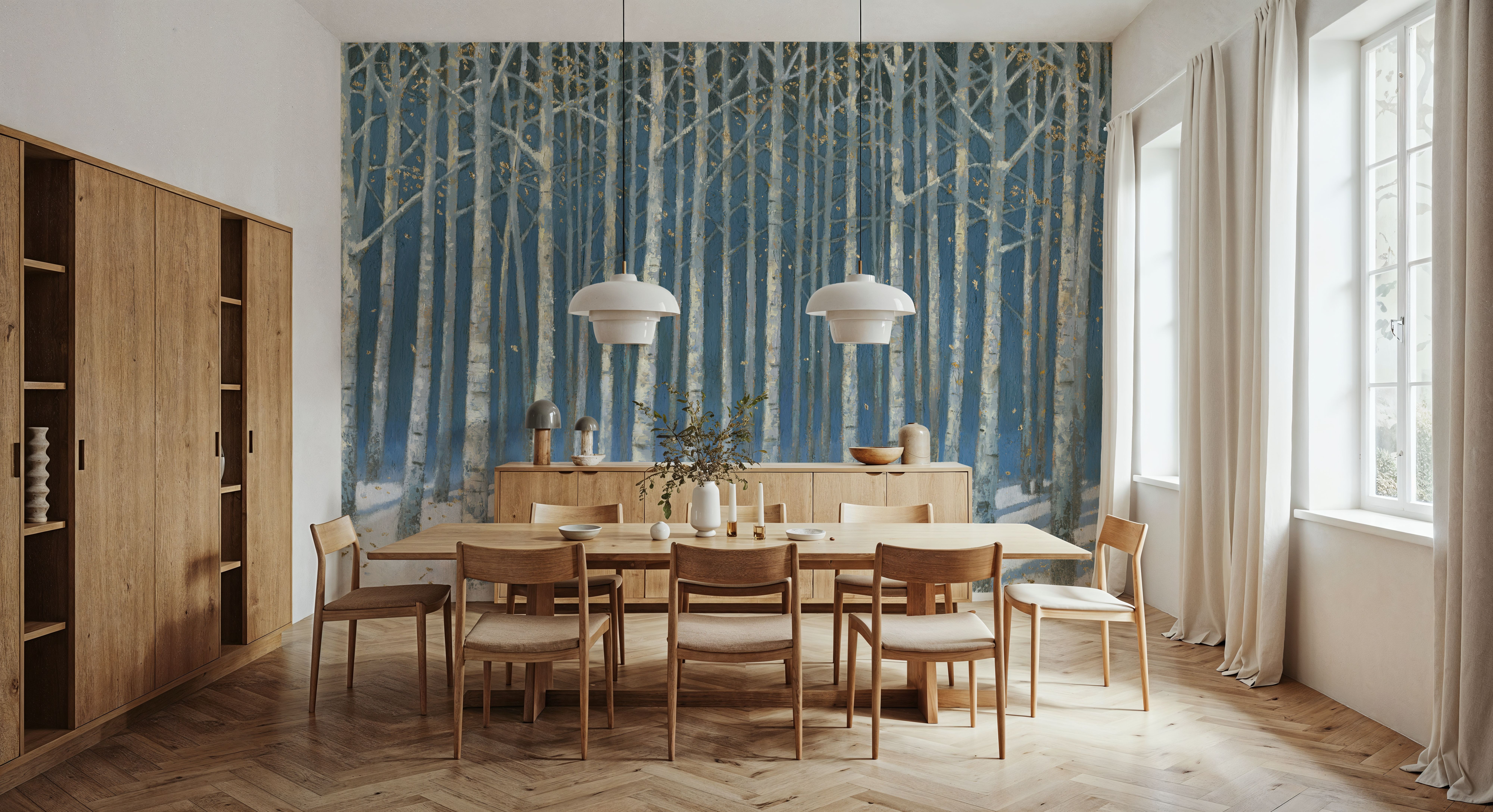 Shimmering Birches