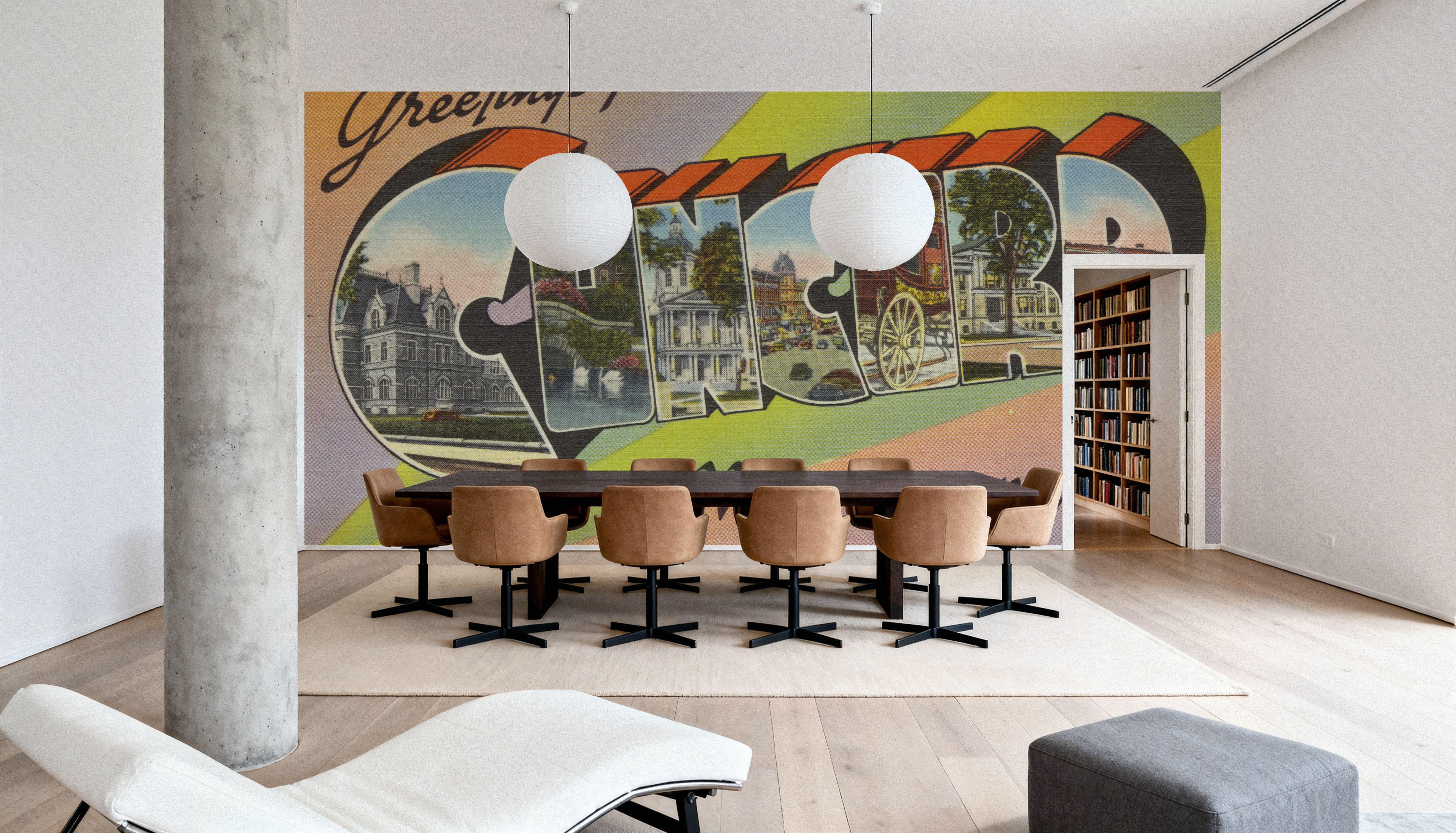 Greetings from Concord - Screenprint Postcard