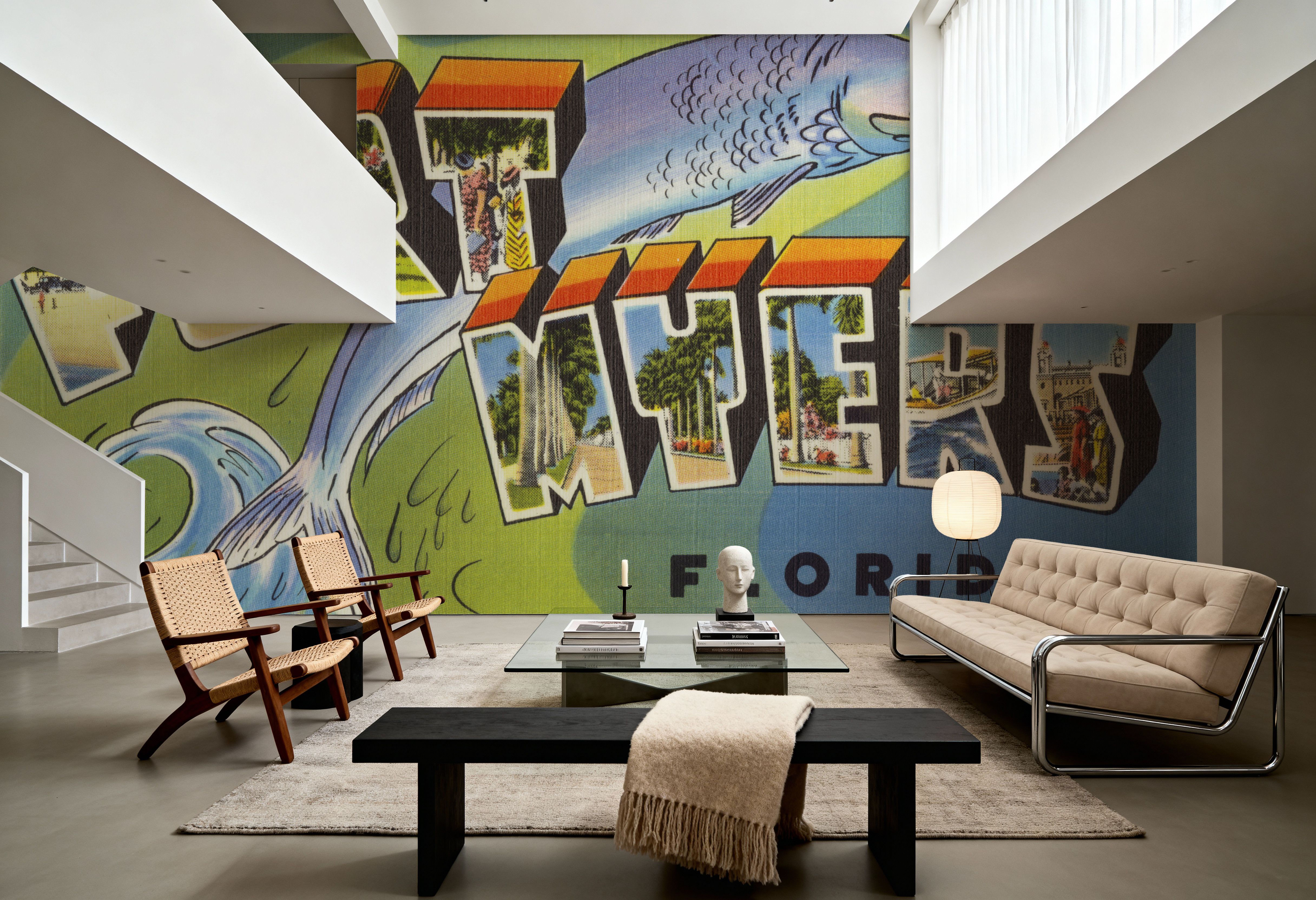 Greetings from Fort Myers - Screenprint Postcard