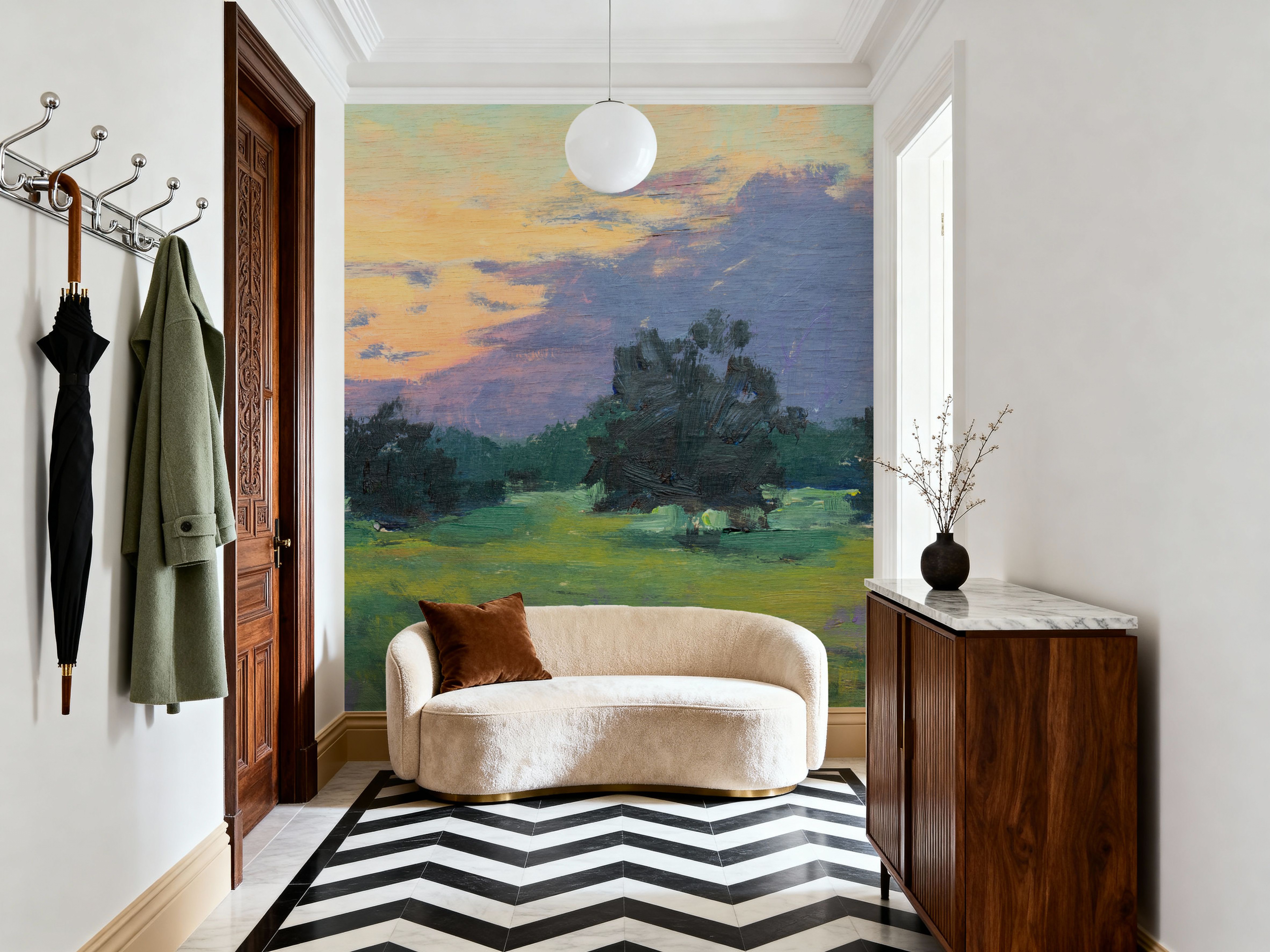 Sunset Fields, Wallpaper