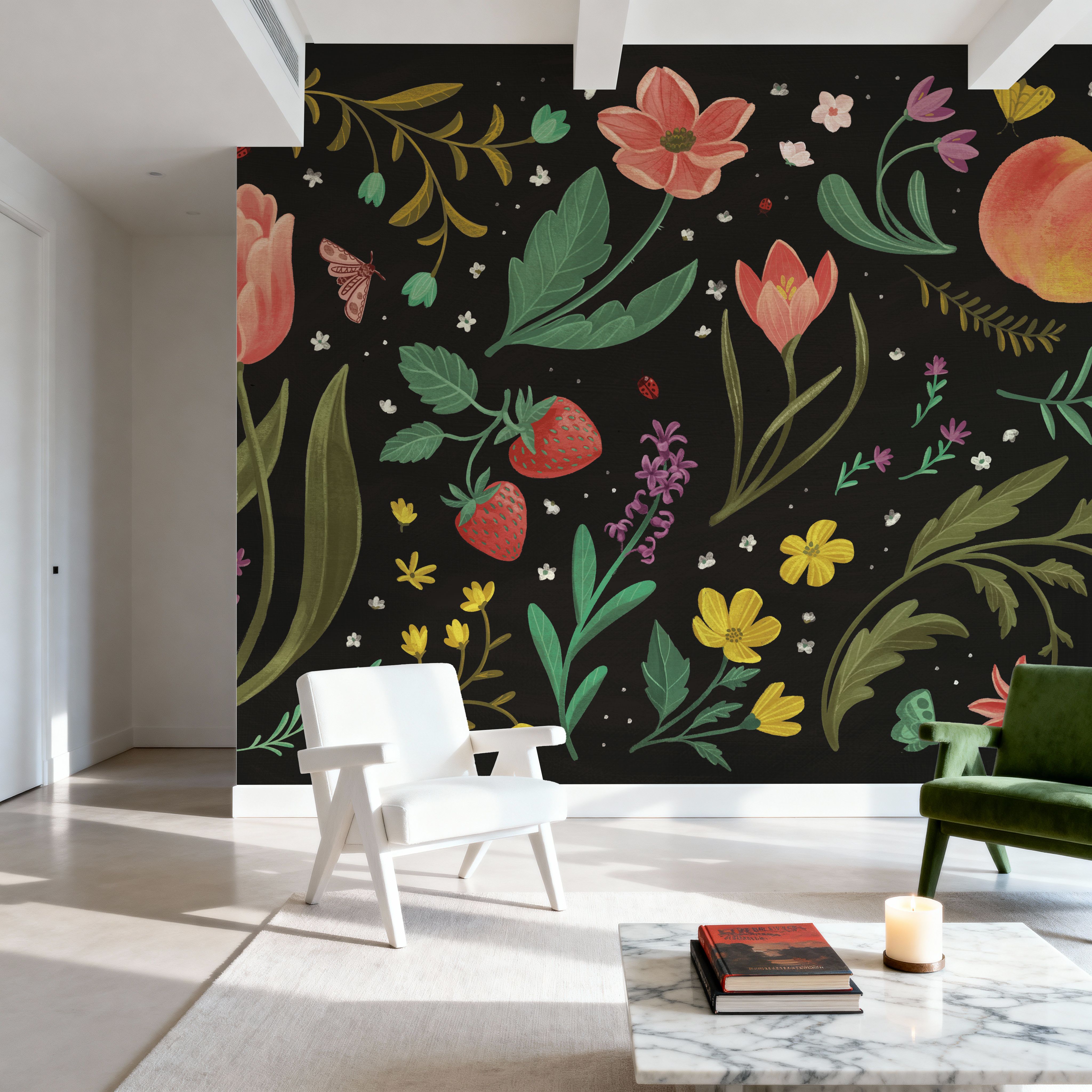 Spring Botanical Black