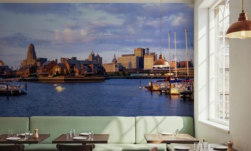 Boston Harbor Twilight Panorama