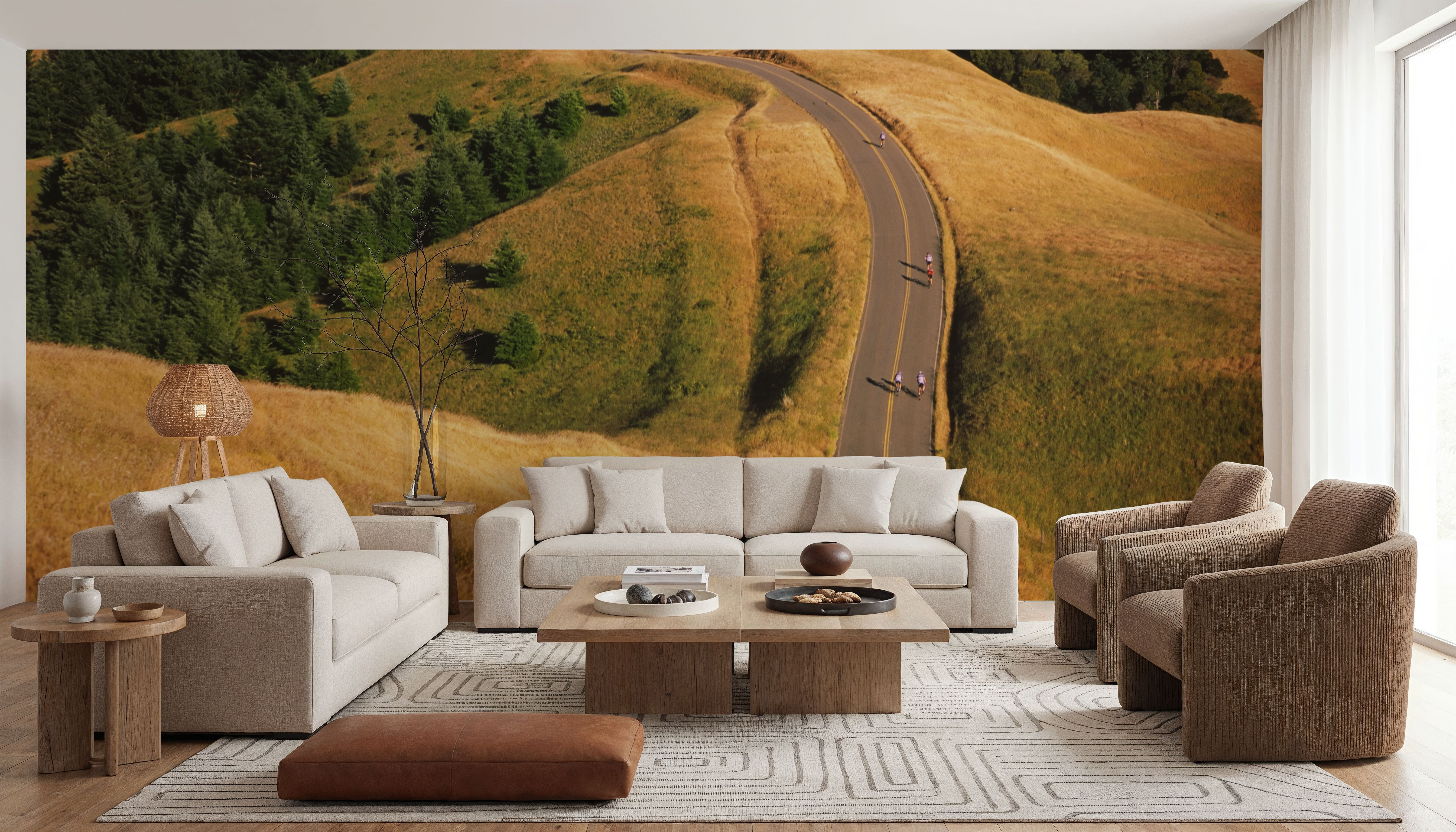 Cycling Through Golden Hills