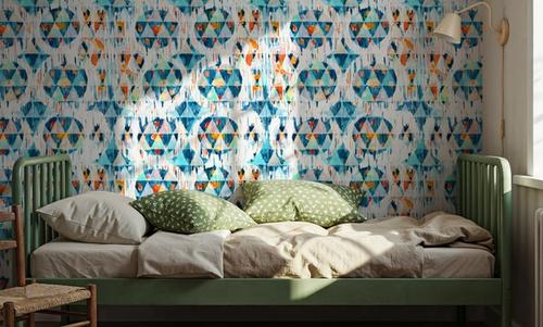 Happy Blue Ikat