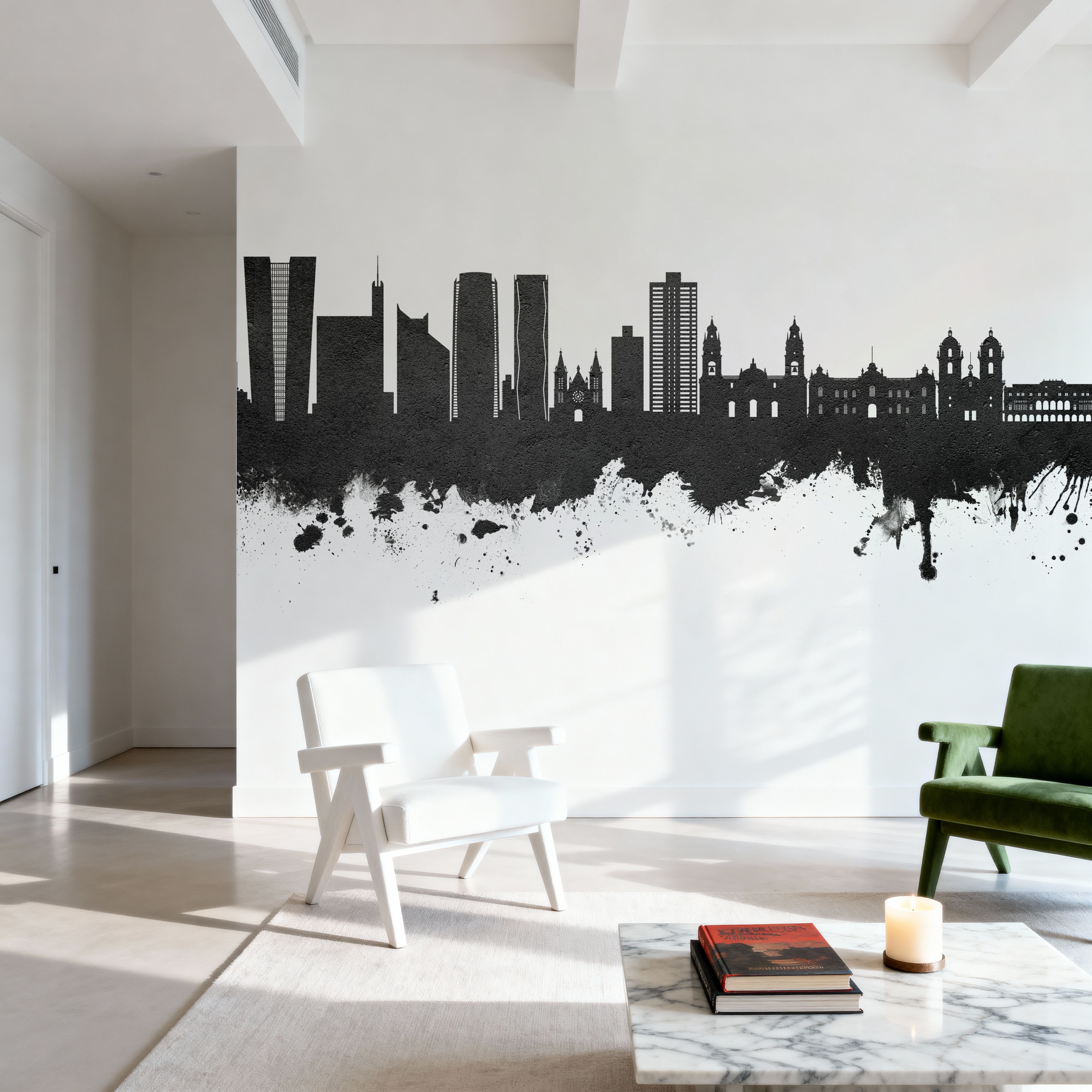 Lima Peru Skyline Black & White