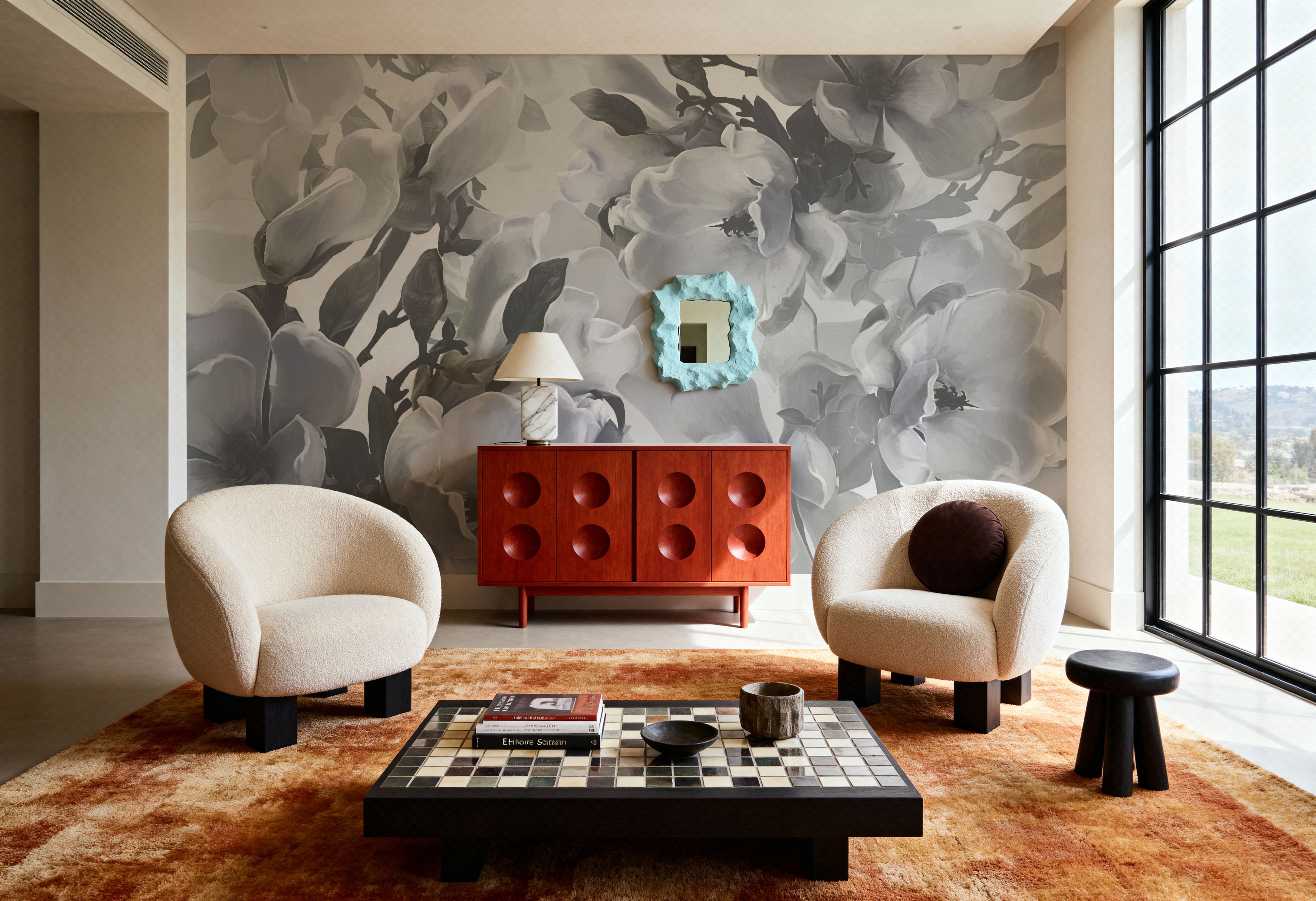 Dreaming of Magnolias Small (No Lines), Blue