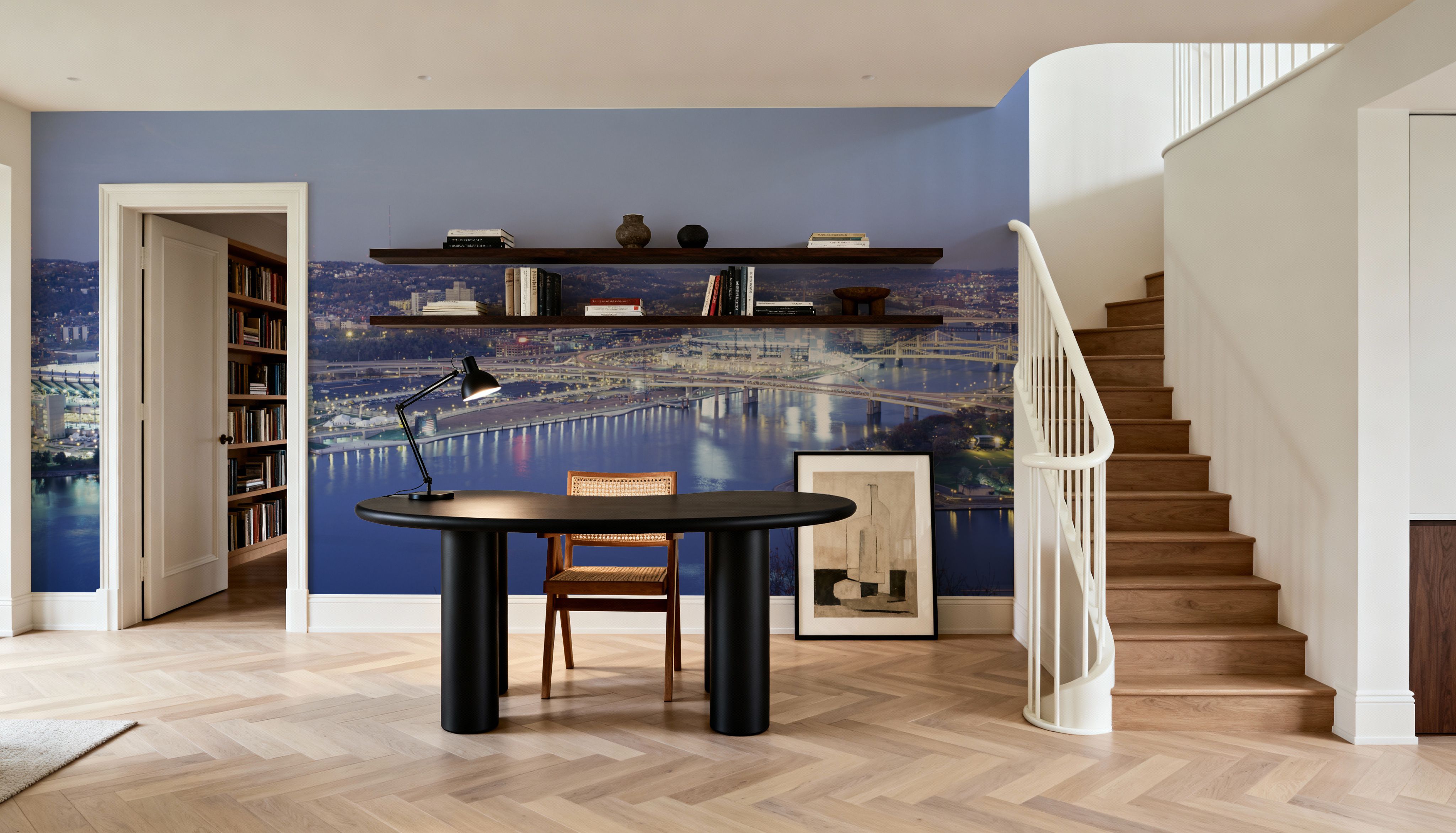 Twilight Riverfront, Wallpaper