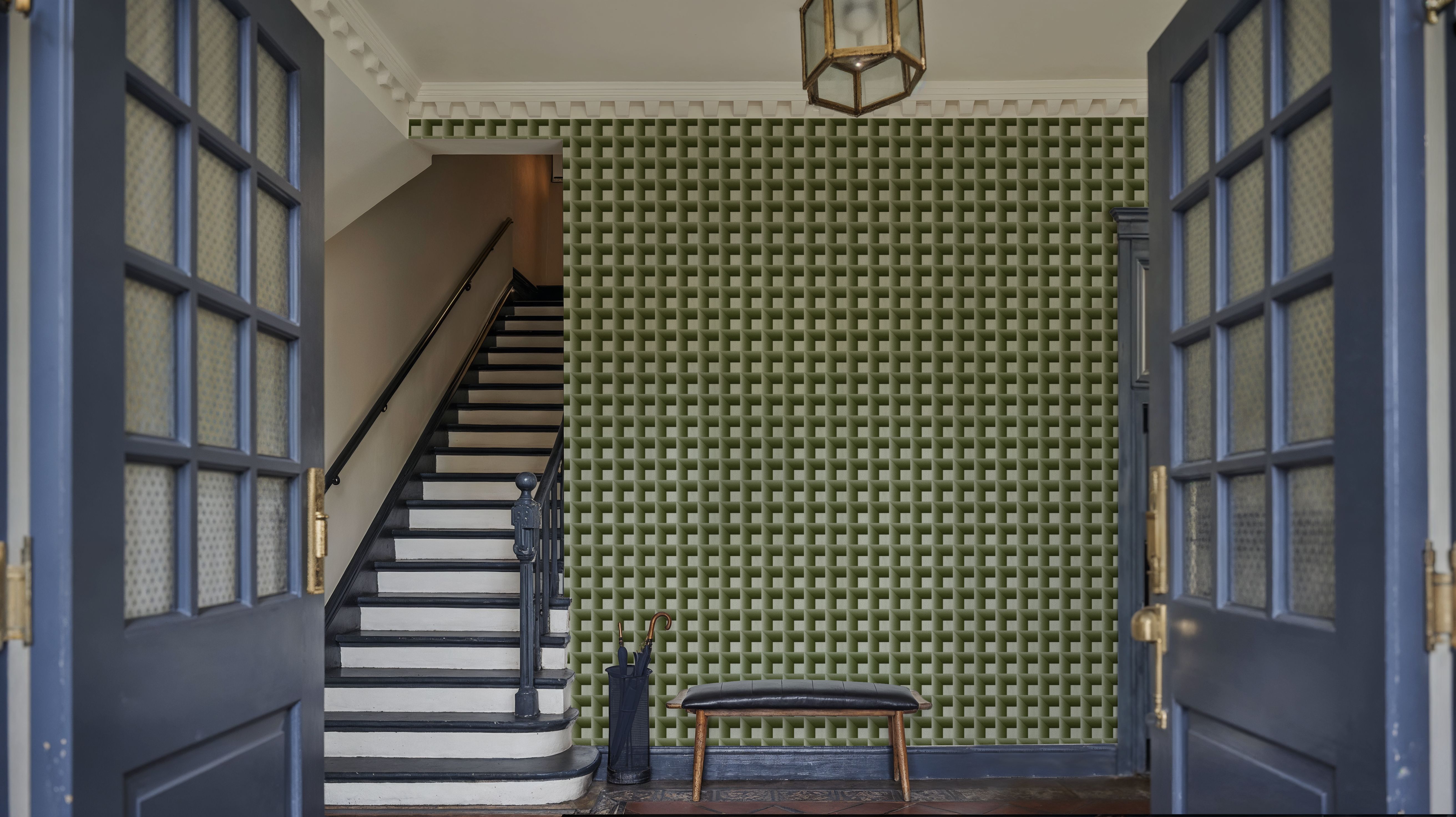 Decorative Cubes, Forest Green