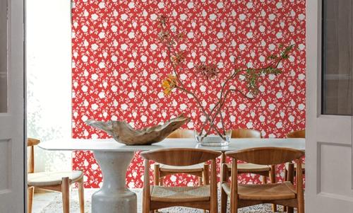 Country Flowery Red