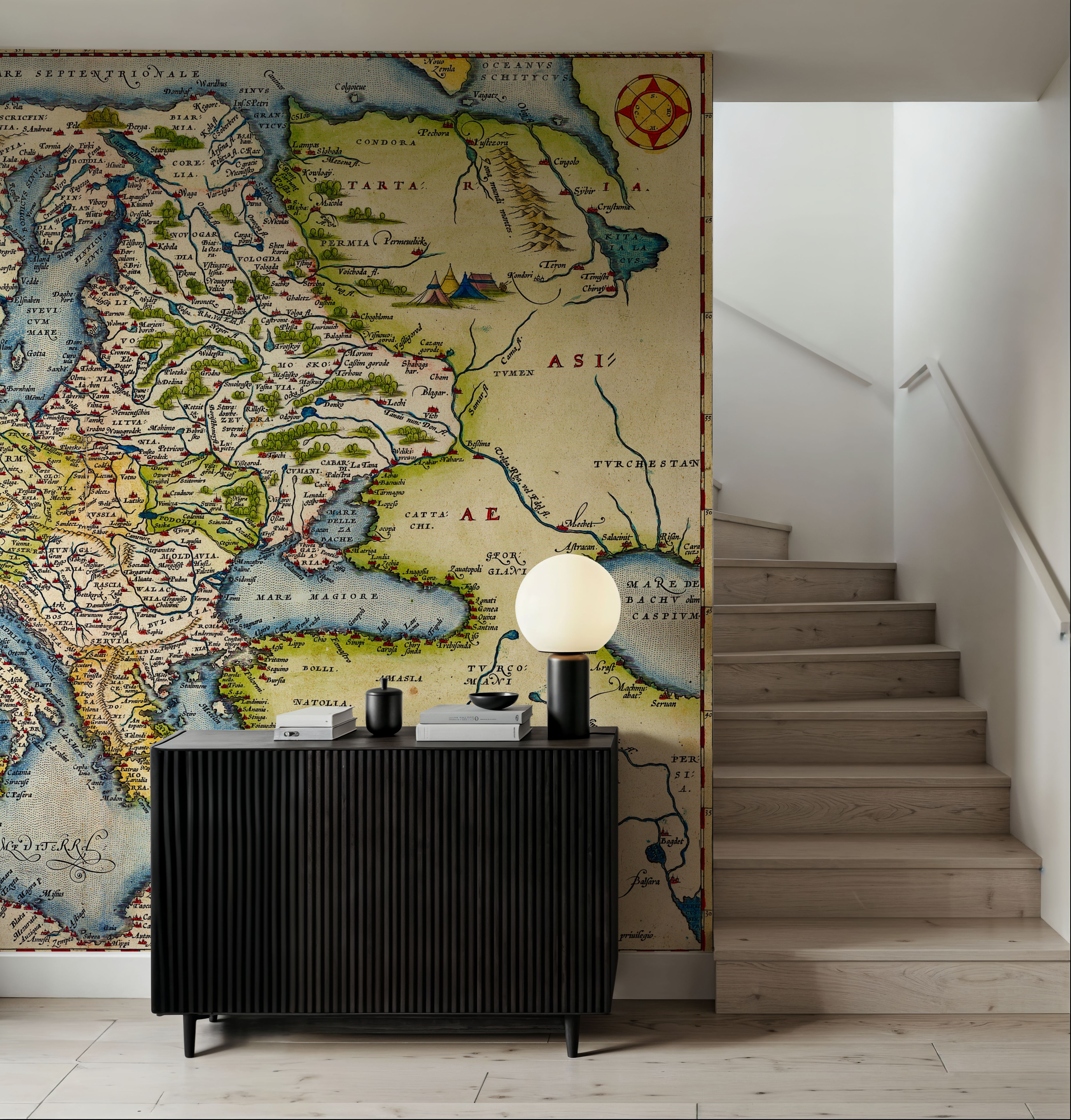 Old map of Europe, 1570