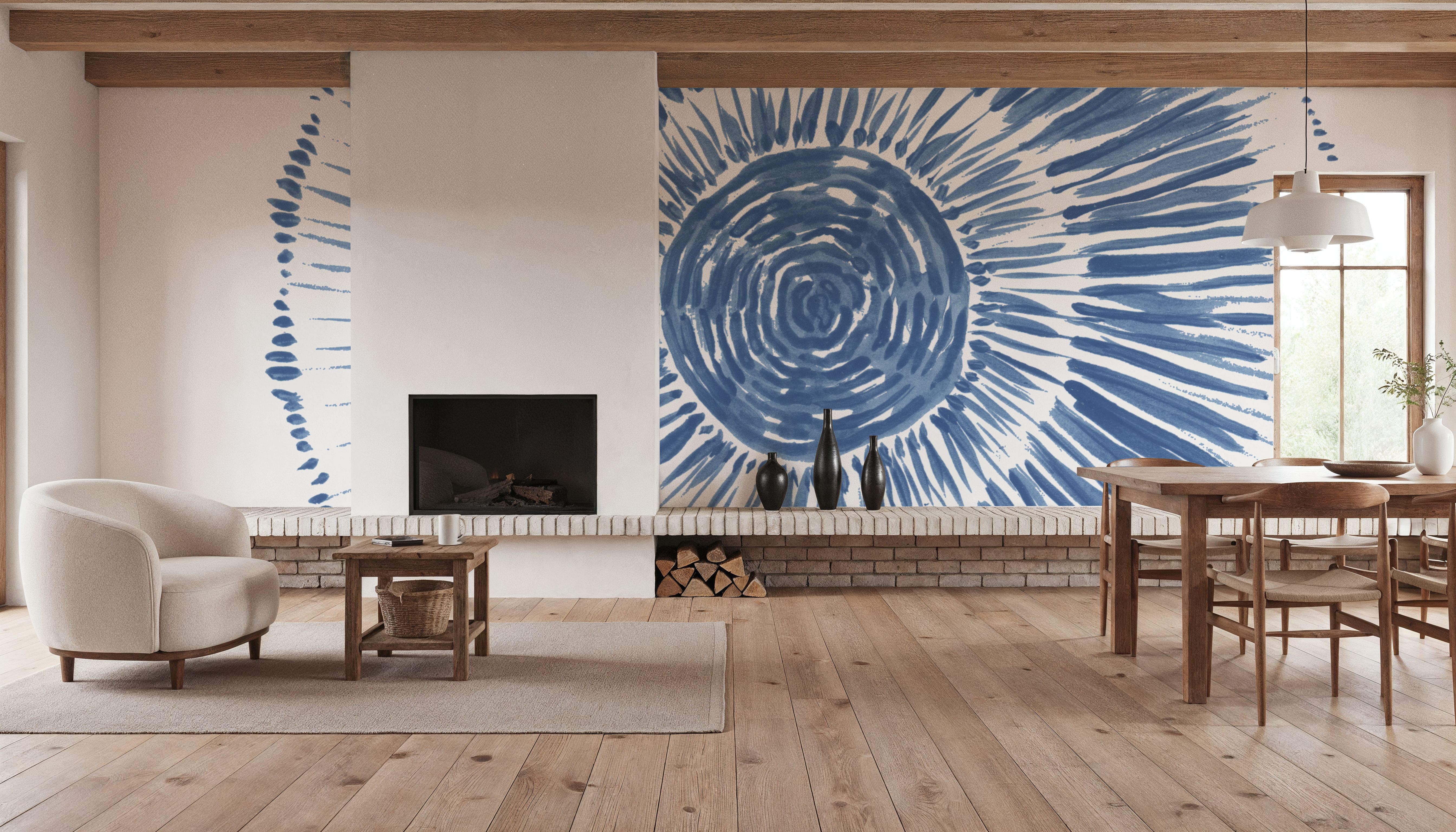 Coastal Block Print I Blue
