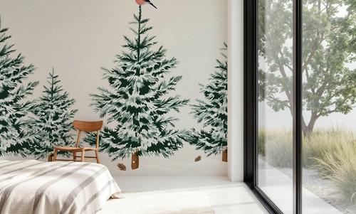 Snowy Spruce Trees