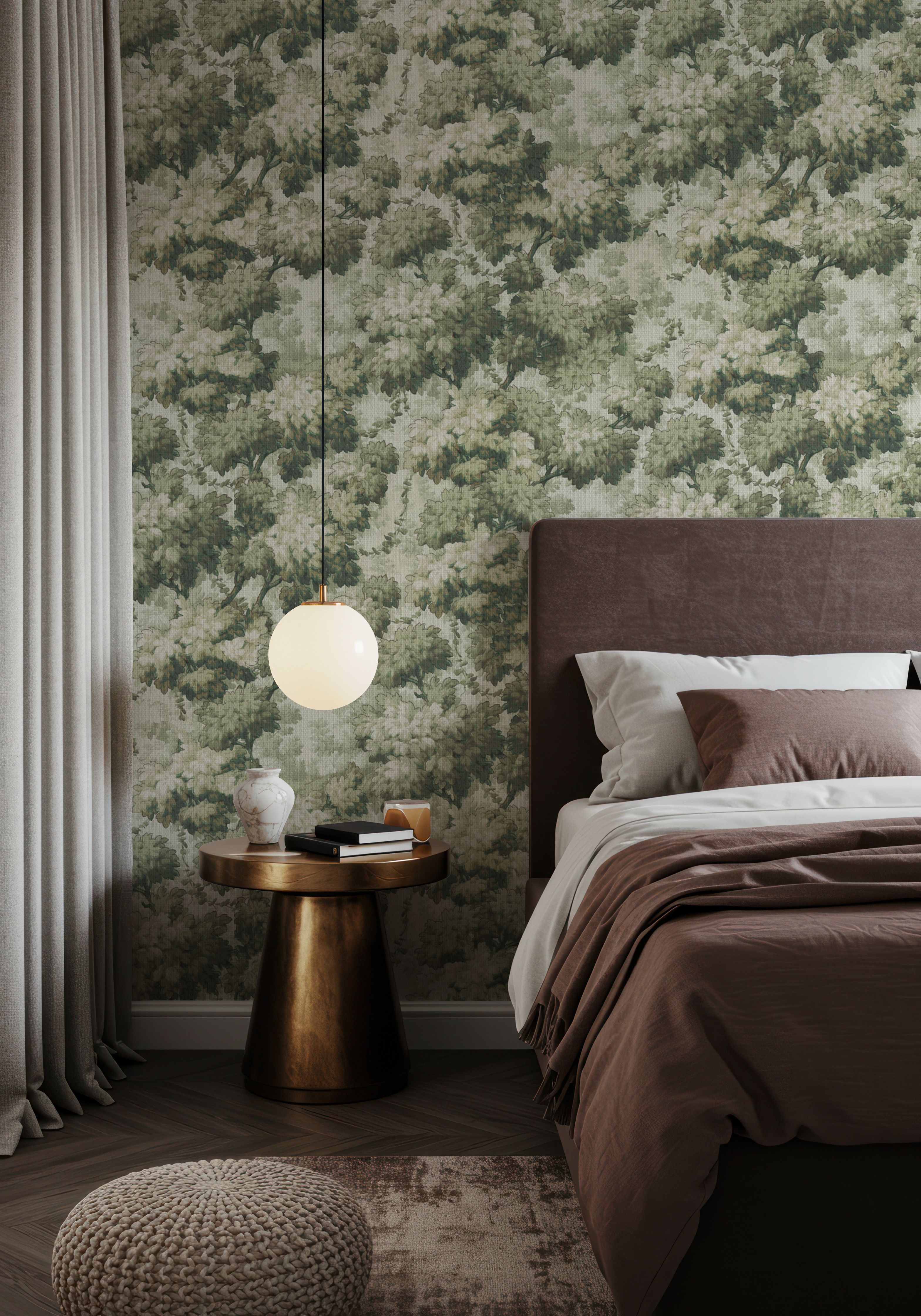 Greenwood Linden, Fresh Green, Wallpaper