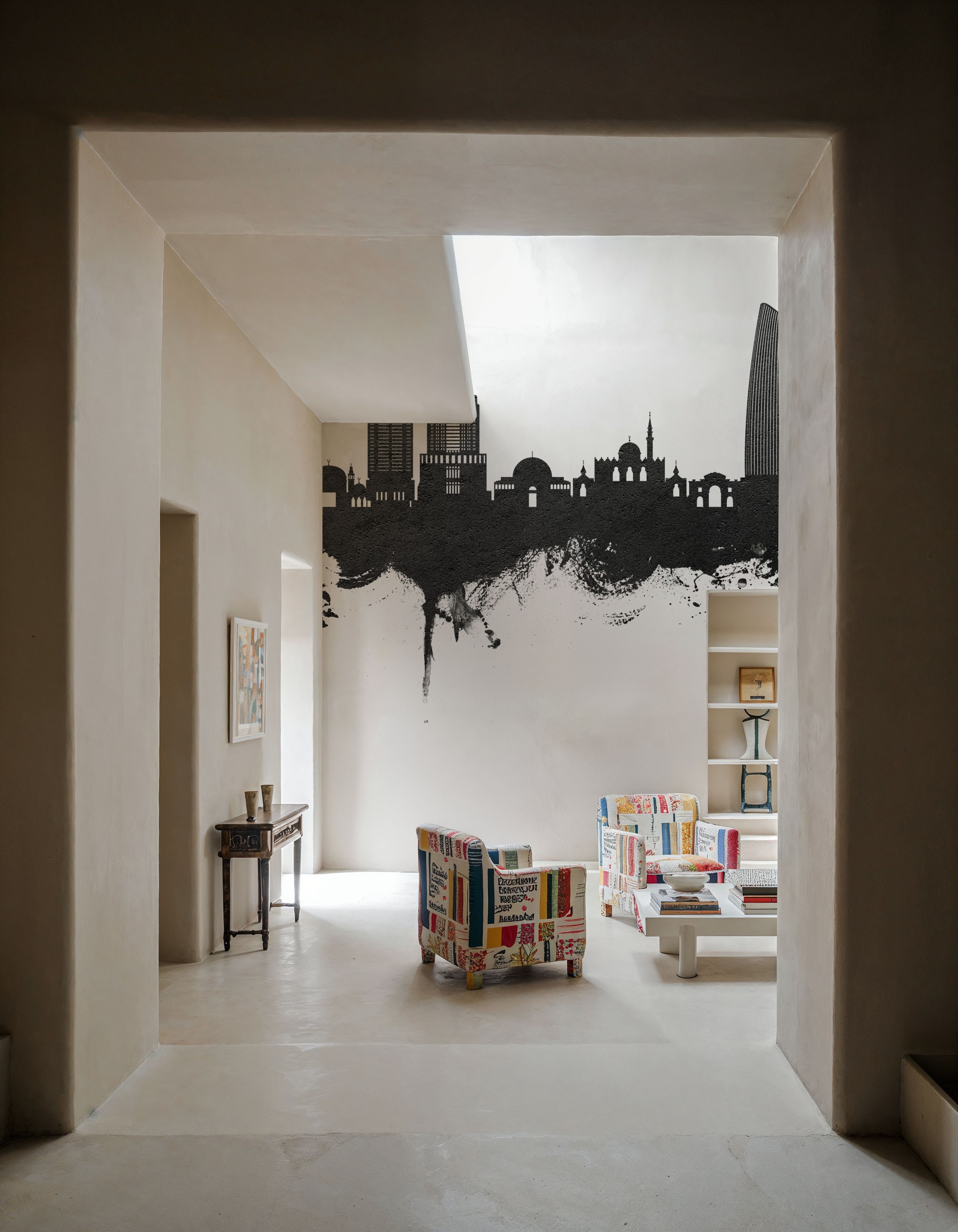 Amman Skyline Black & White