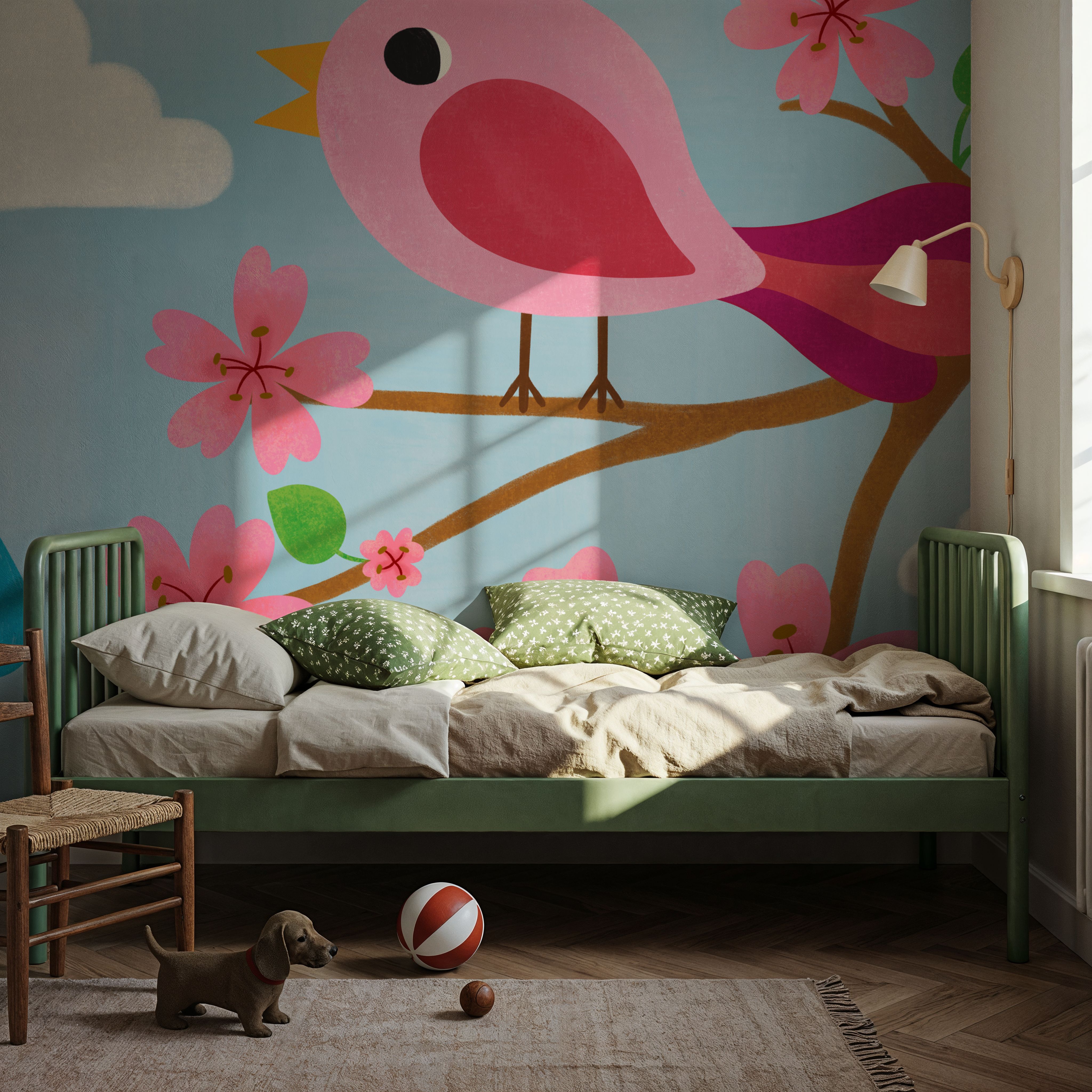 Retro Spring Bird