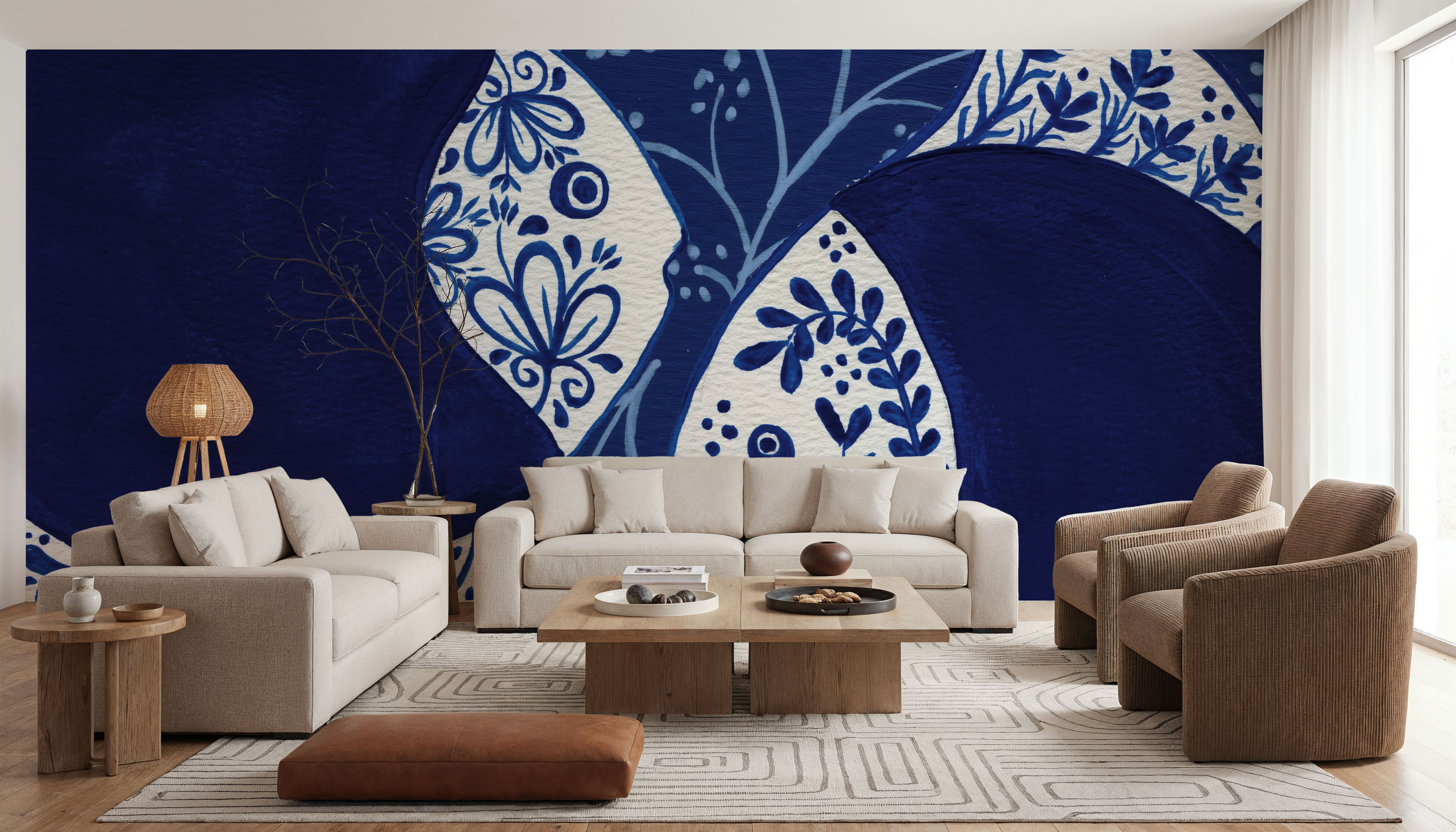 Coastal Chinoiserie IX, Wallpaper