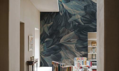 Peony Study - Midnight Teal