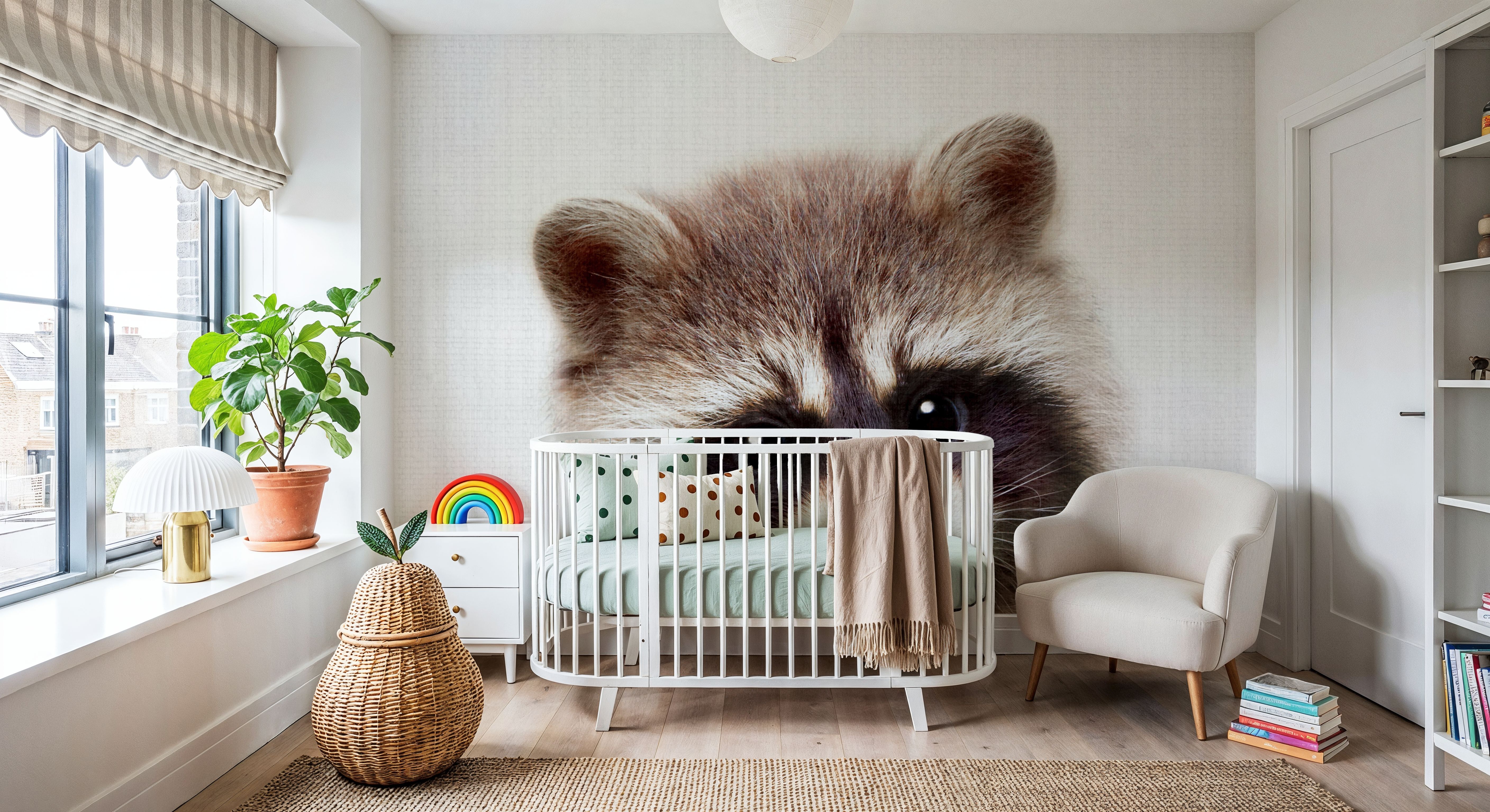 Peekaboo Raccoon