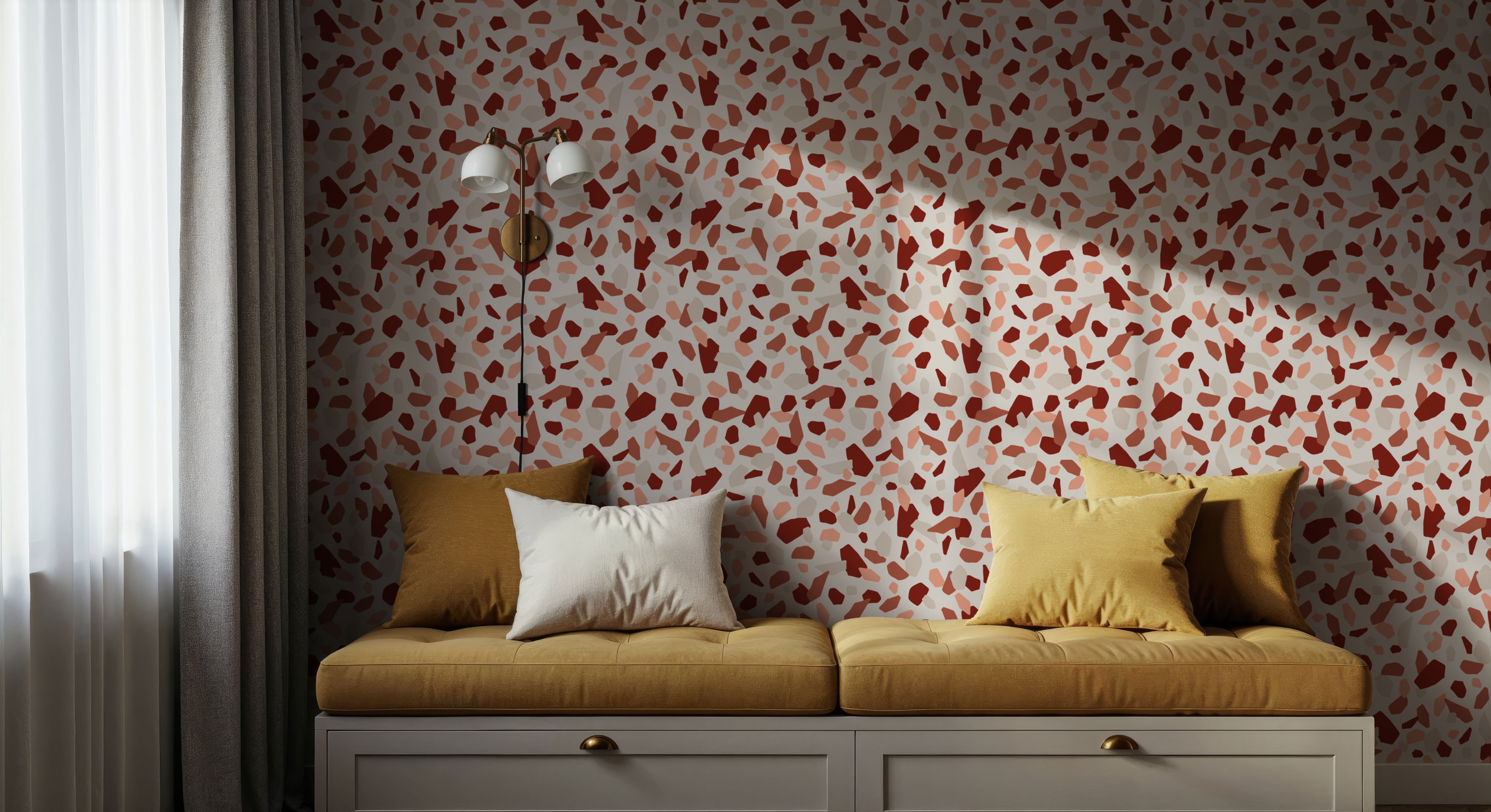Terrazzo, Pink and Brick