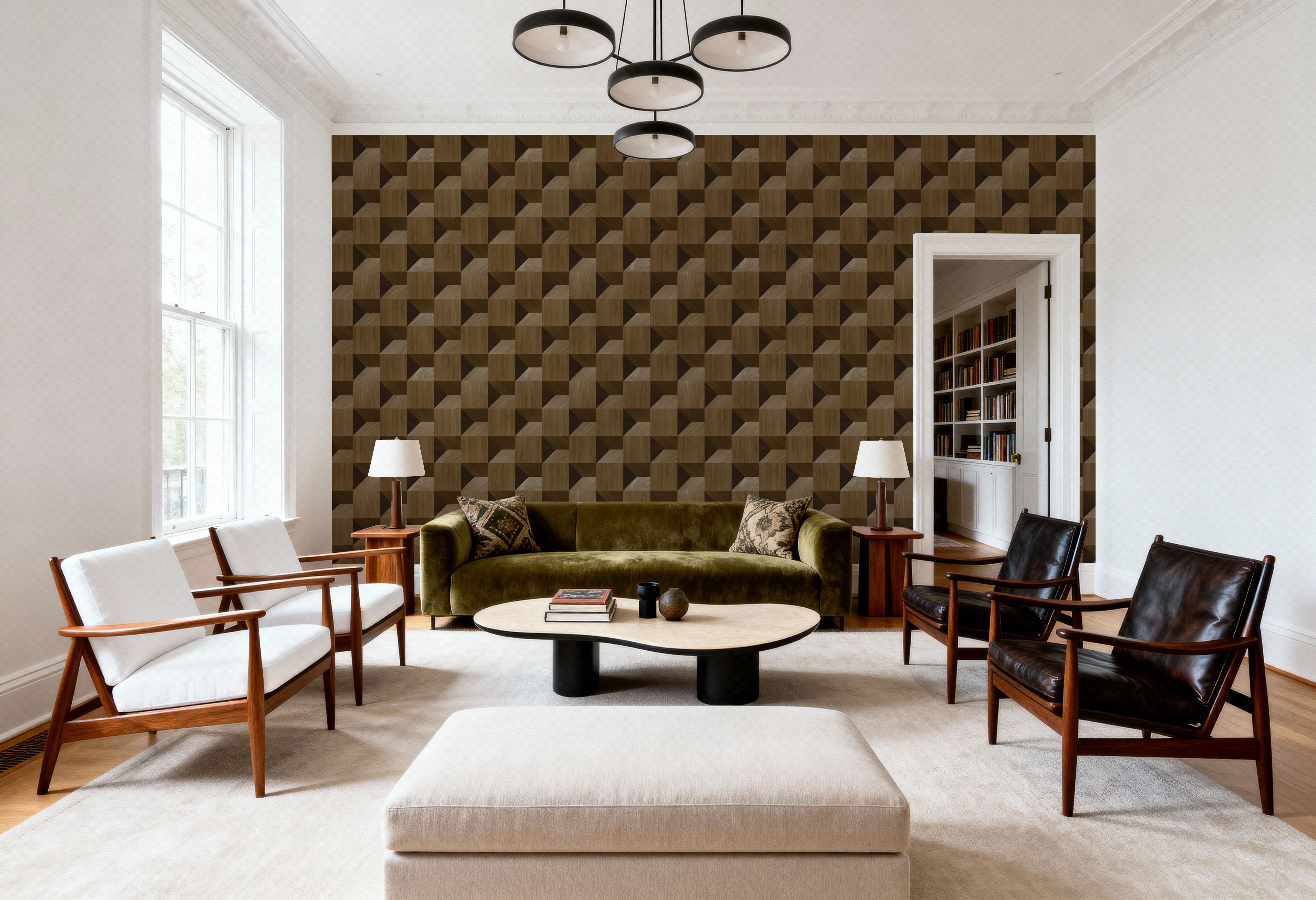 Illusion Box Marquetry, Walnut