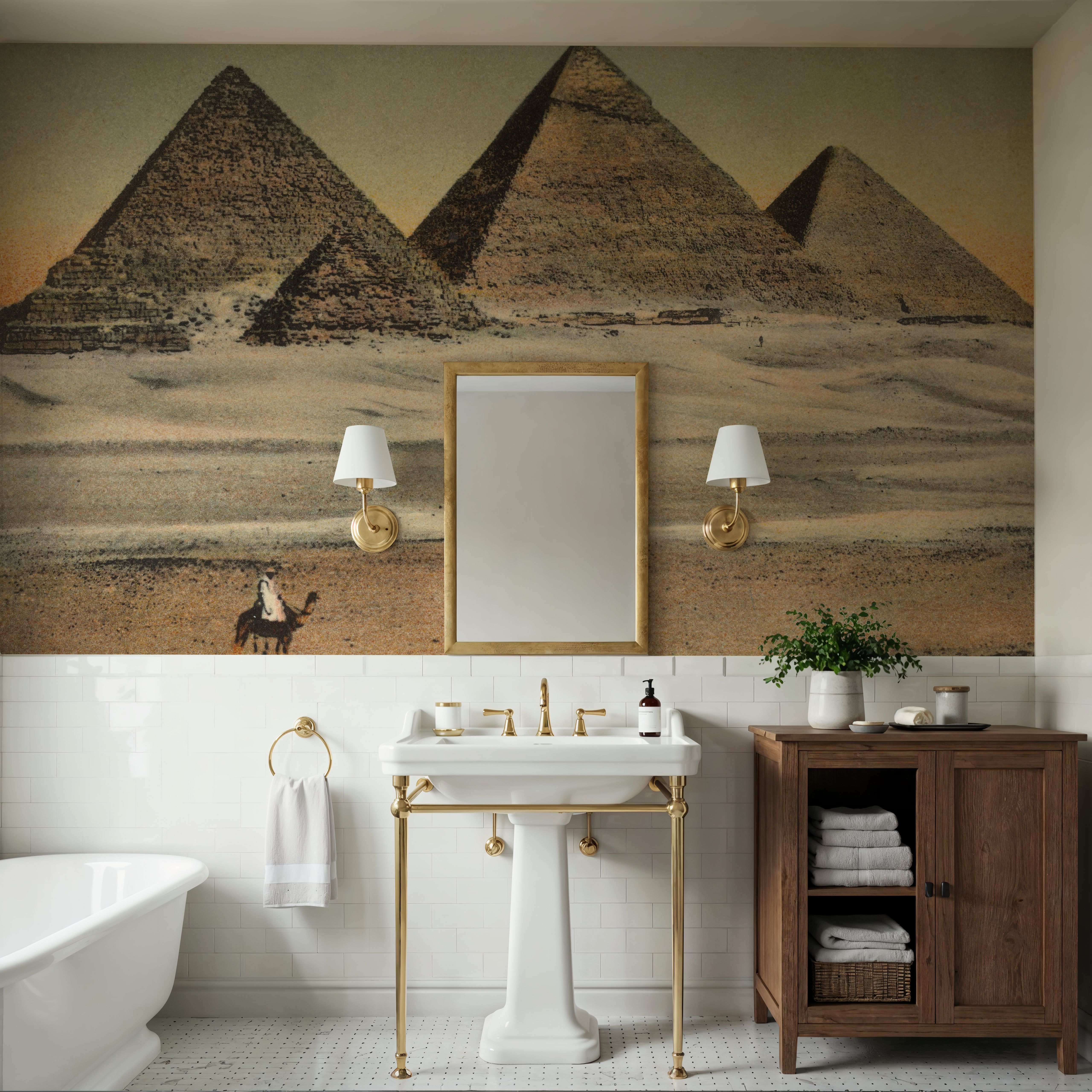 Cairo Pyramids - Screenprint