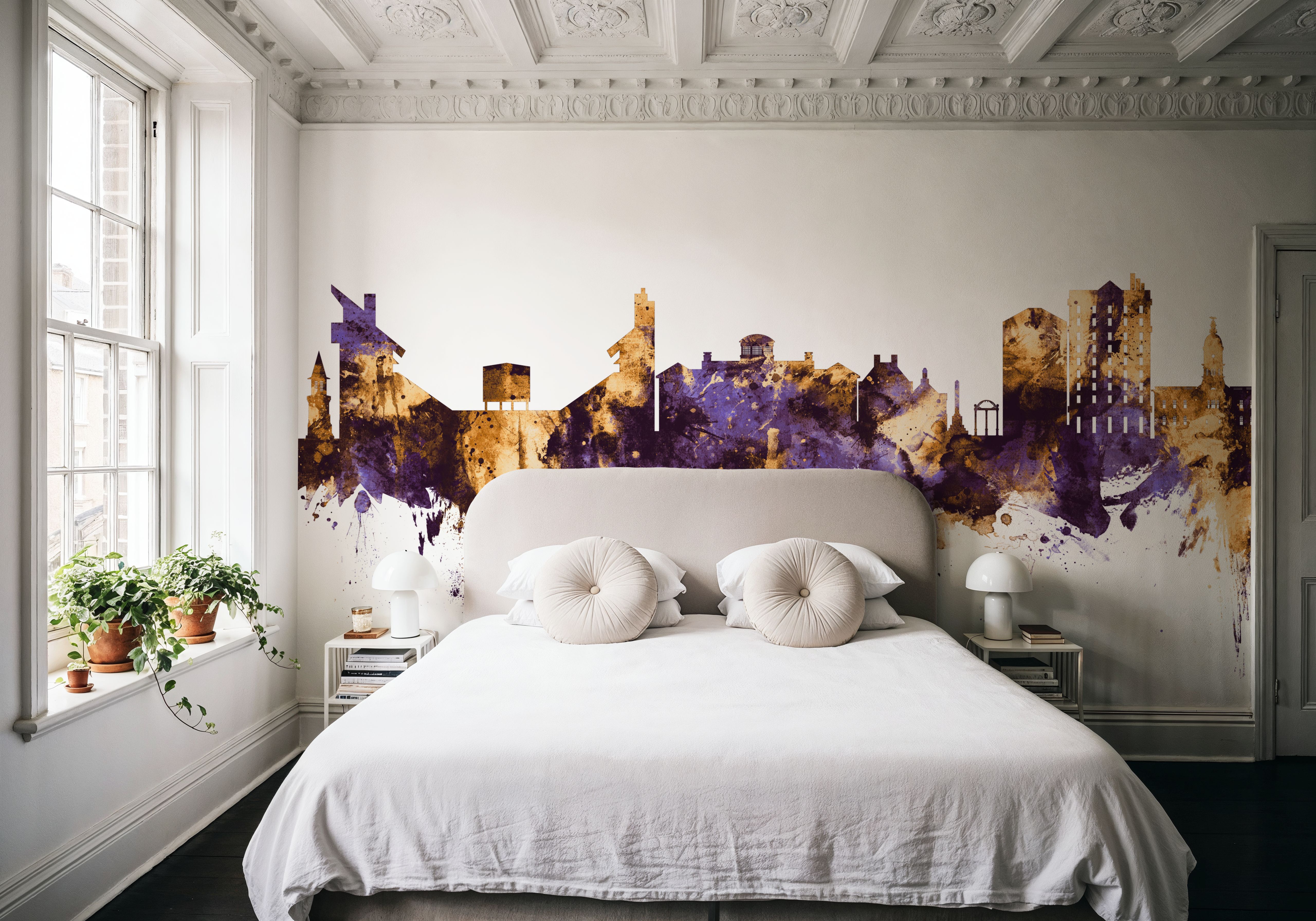 Athens Georgia Skyline Purple & Gold