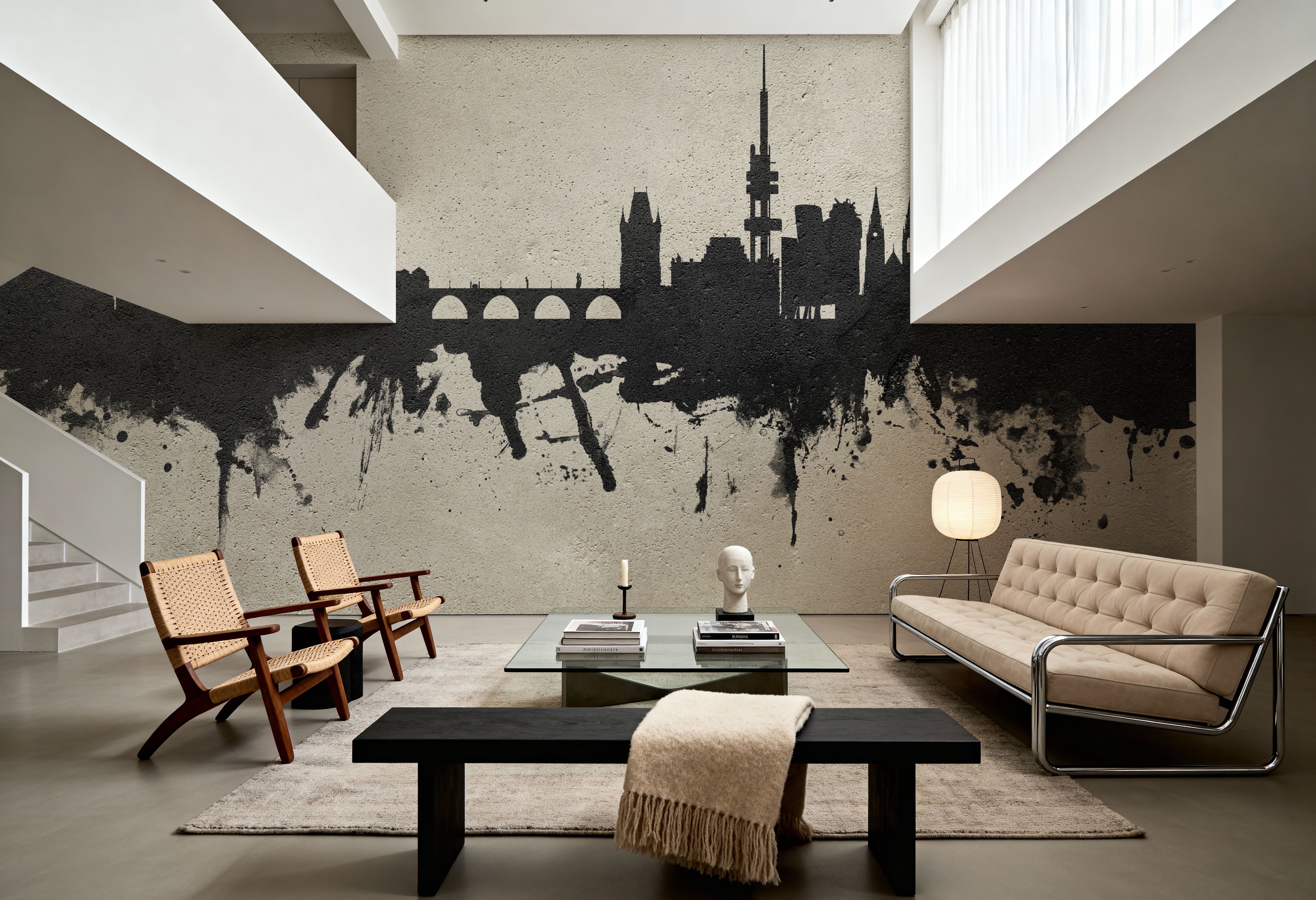 Prague (Praha) Czech Republic Skyline Concrete