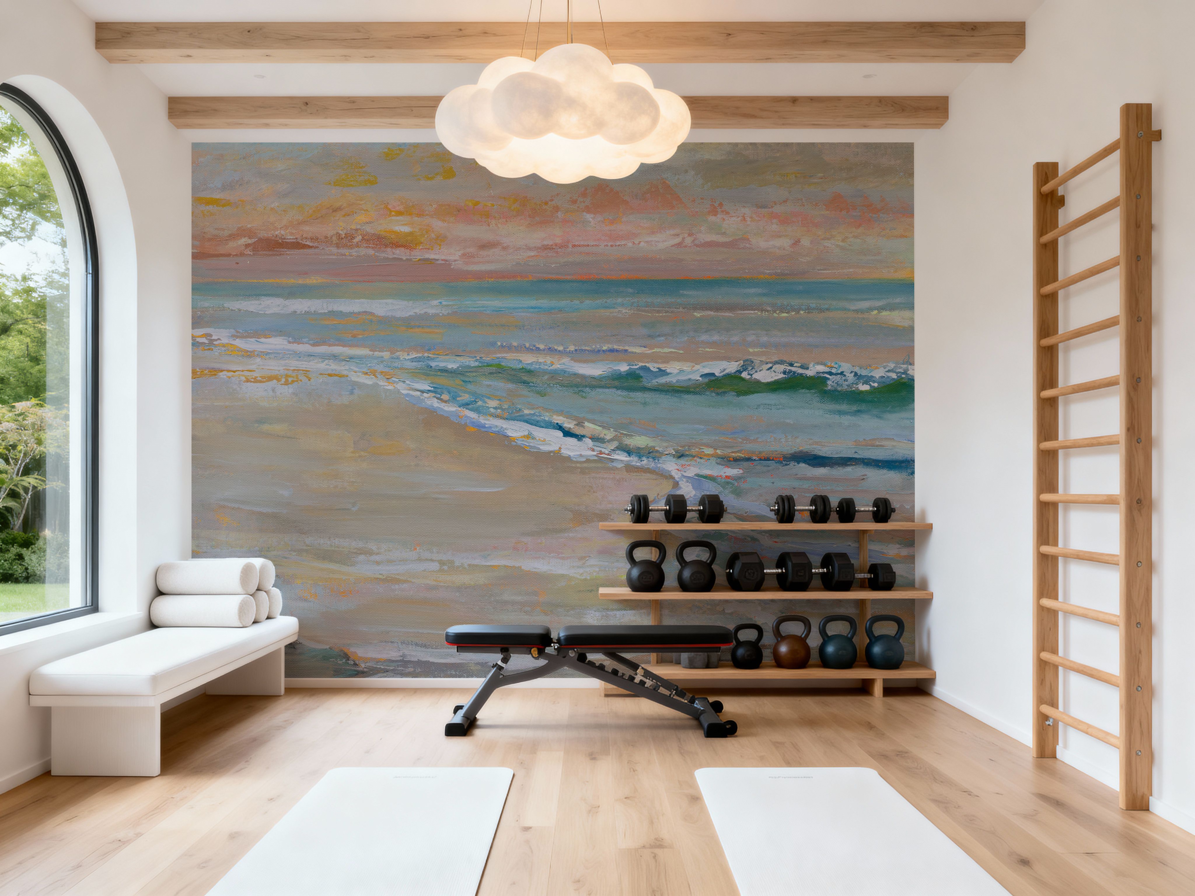 Peach Beach, Papier peint