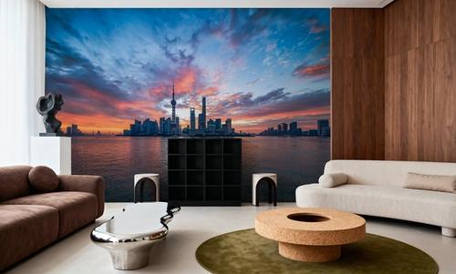 Pudong Sunrise Blue