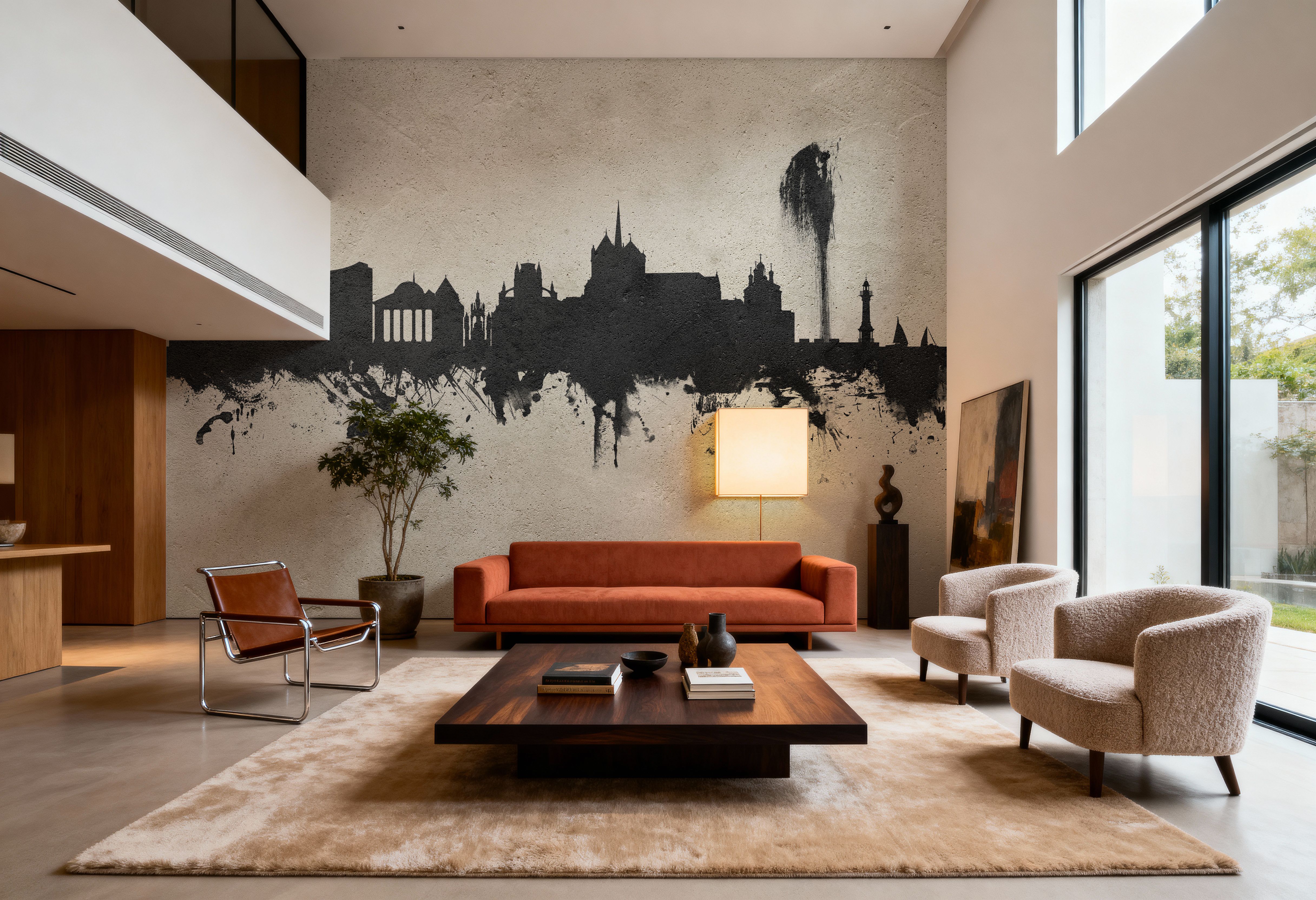 Geneva Switzerland Skyline Concrete