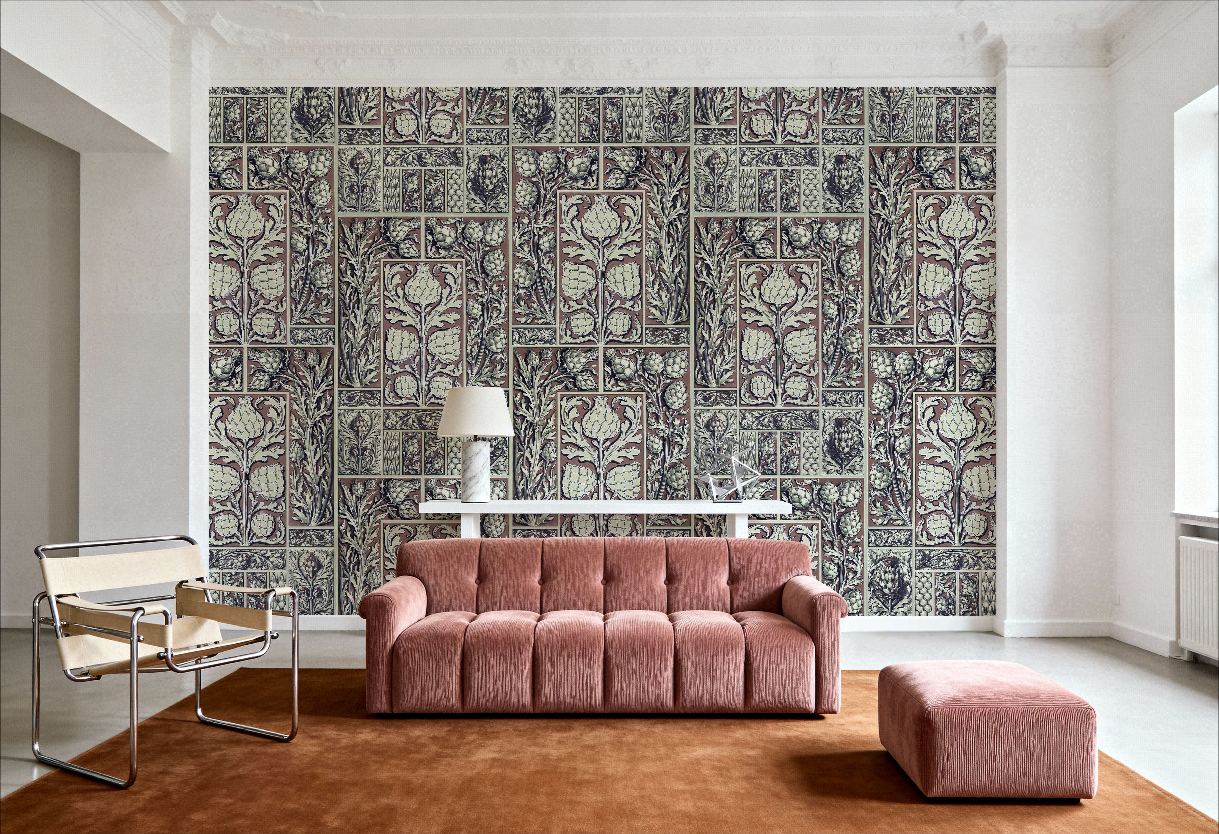 Small Thistle Walls Brown