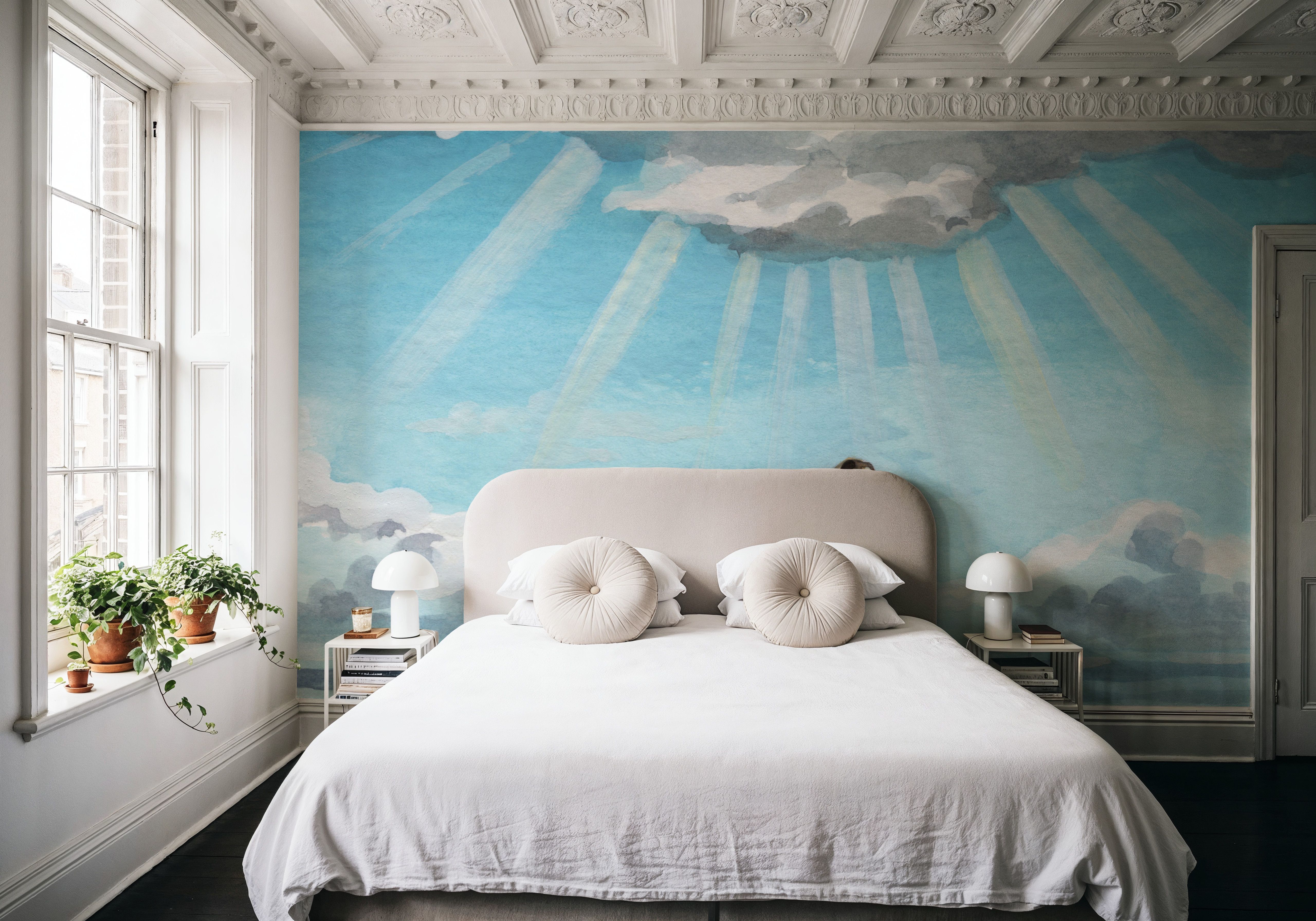 Charles Looks Up, Papel pintado
