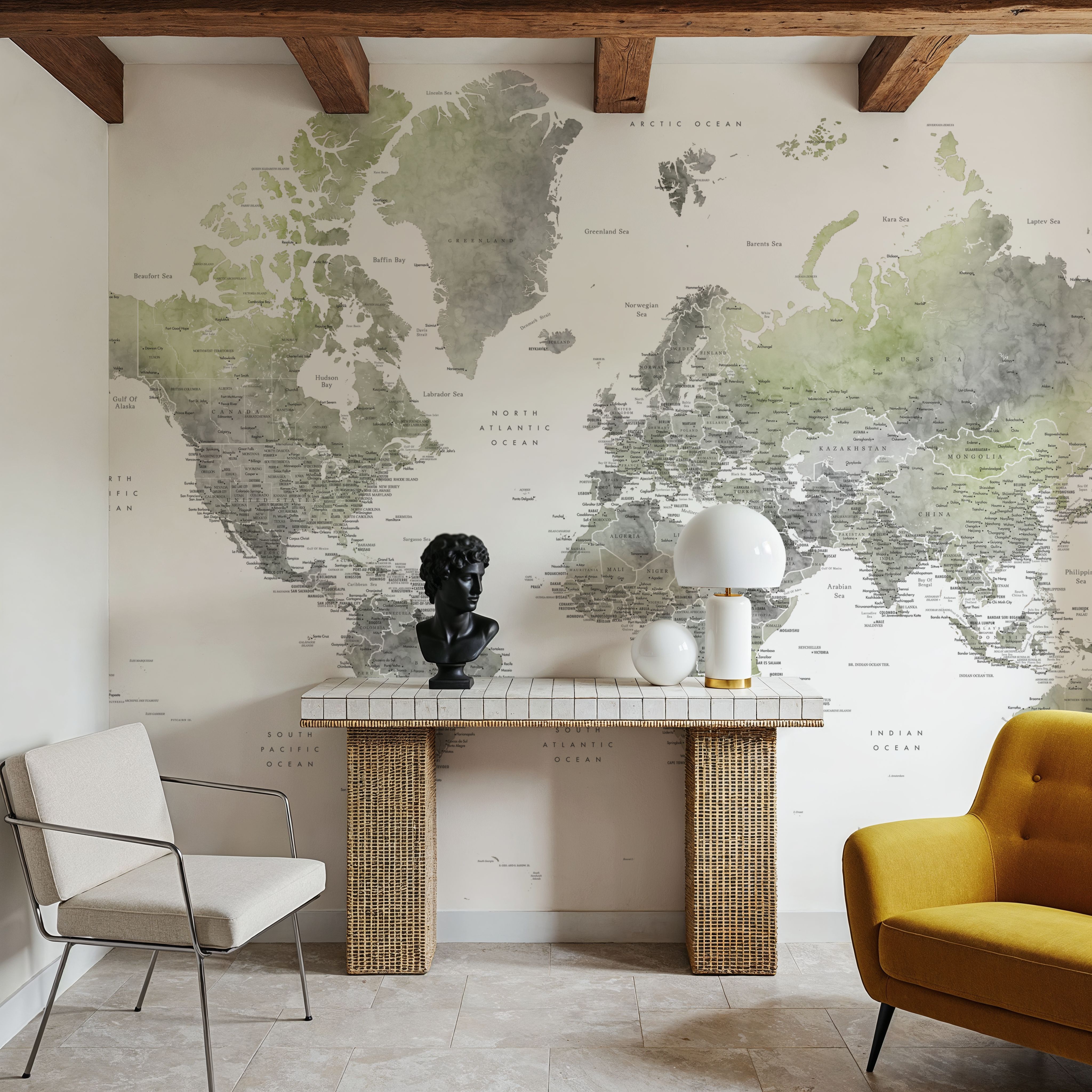 World Map Cities - Hollace