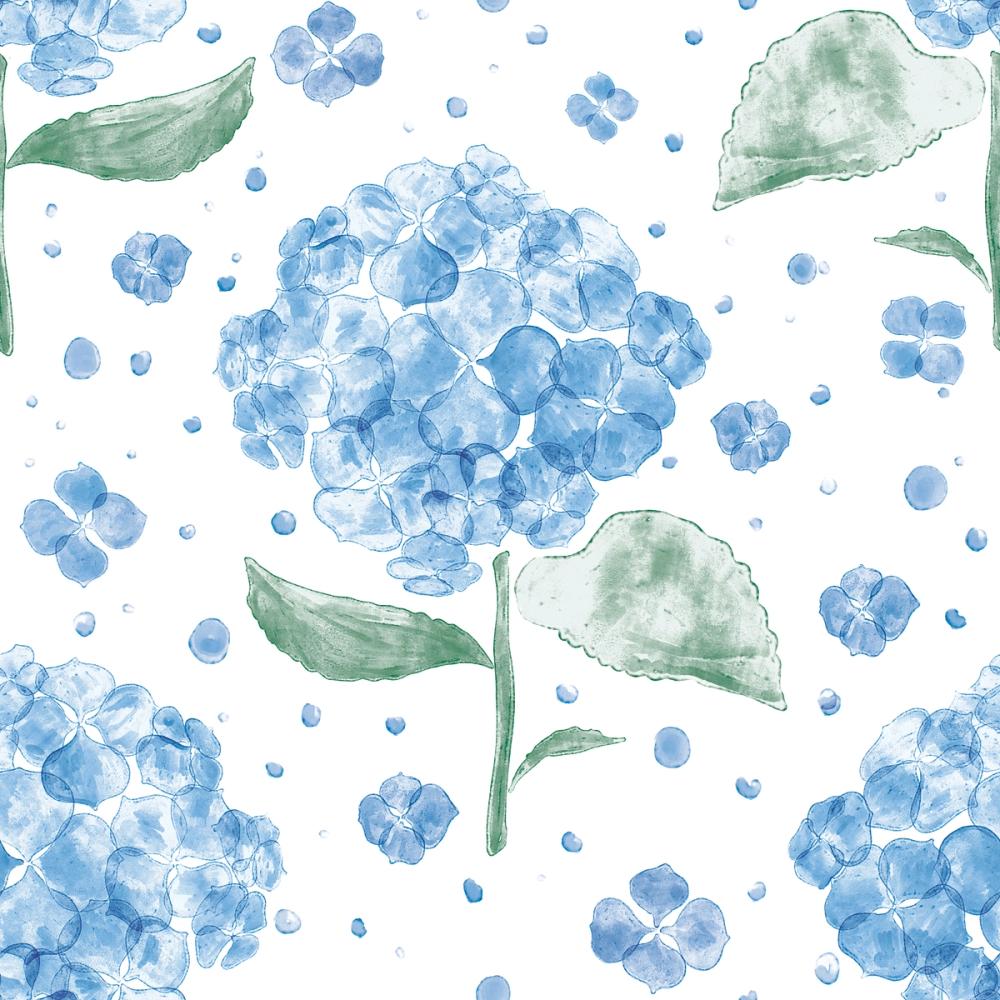 Hydrangea in The Air, Blue
