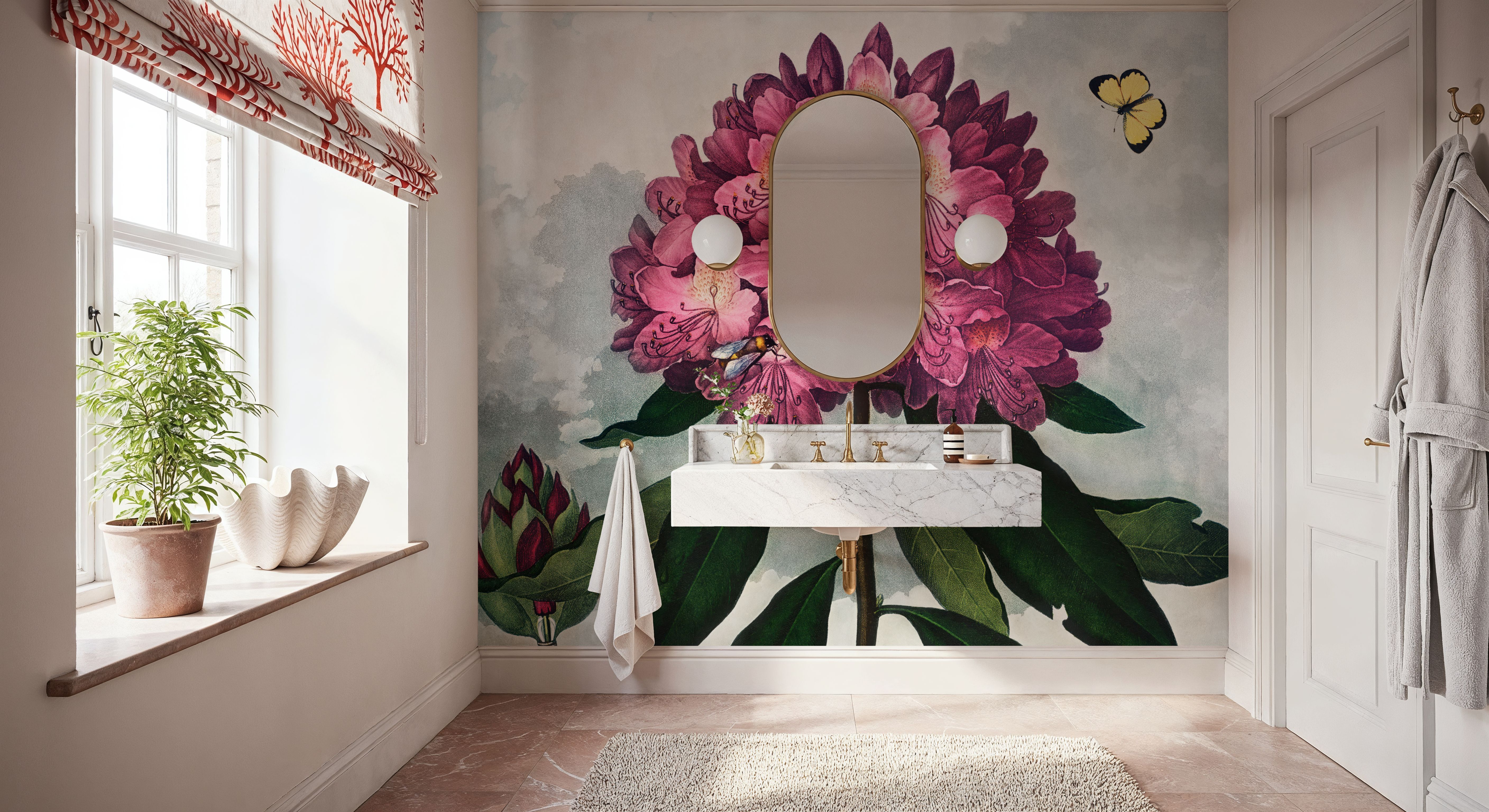 The Pontic Rhododendron, Papel pintado