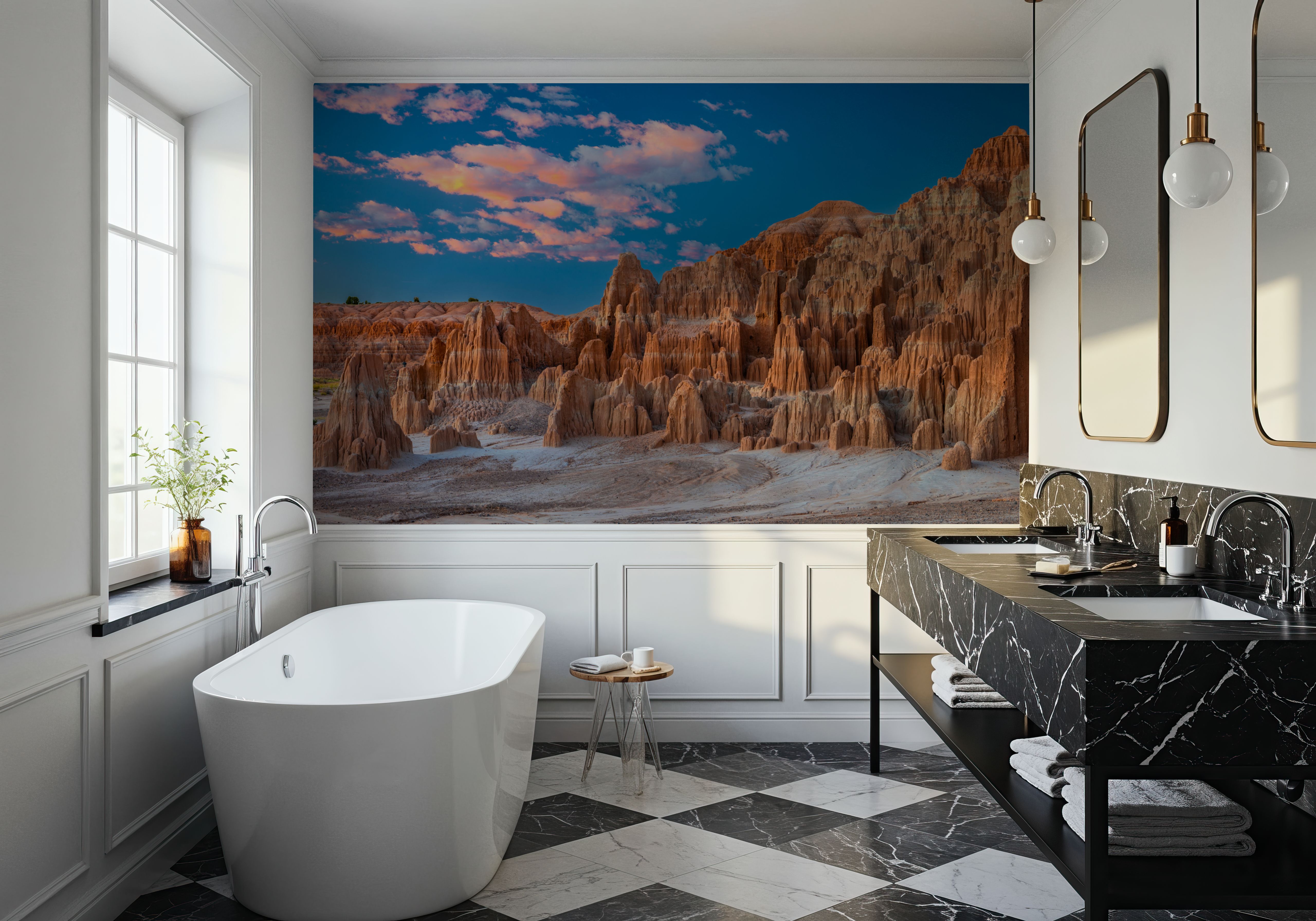 Pink Cathedral Gorge