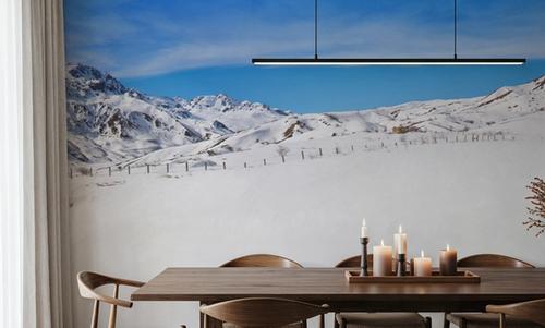 Alpine Serenity White Blue